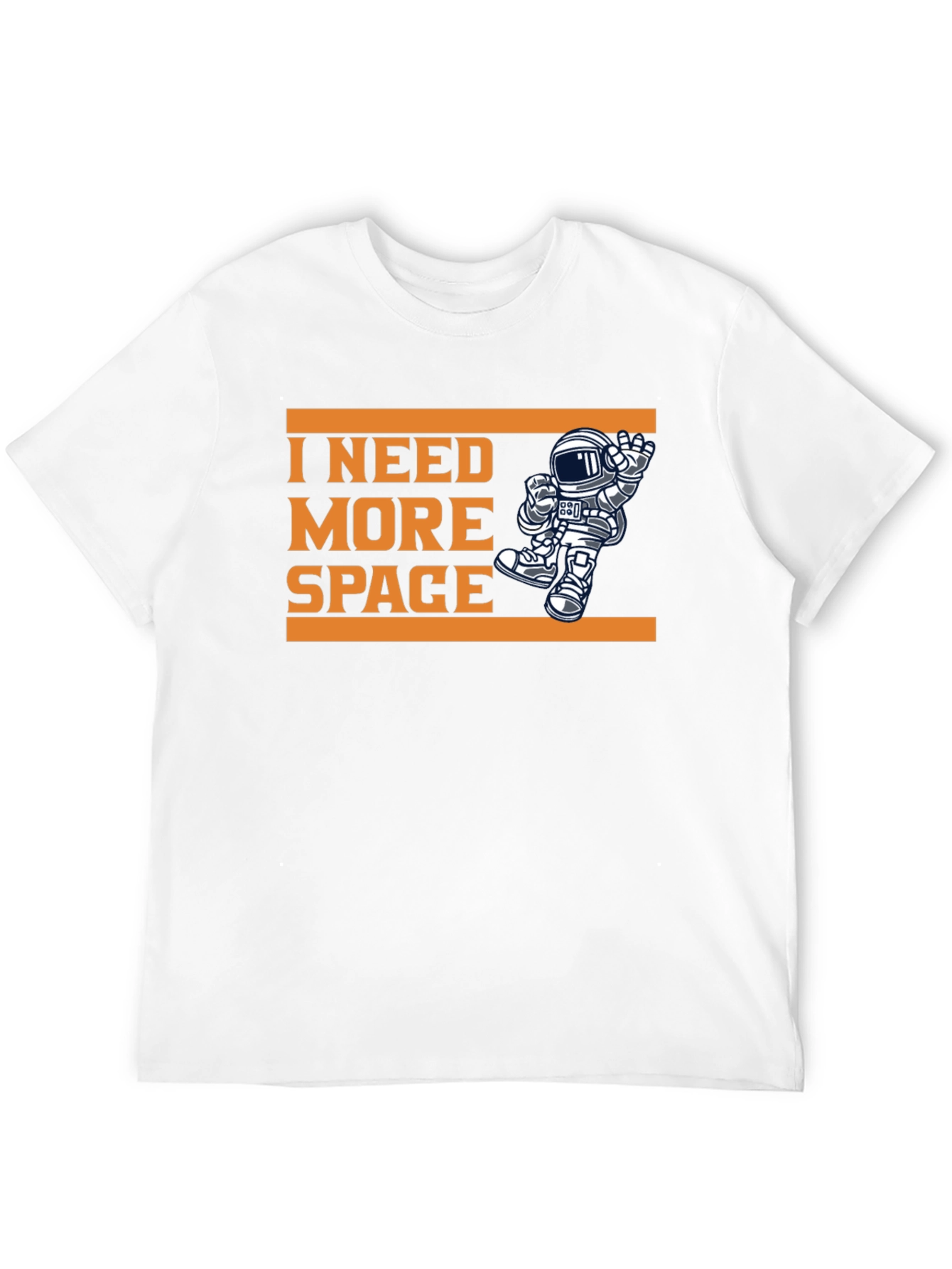 Black I Need More Space Graphic Tee Astronaut Shirt view 12