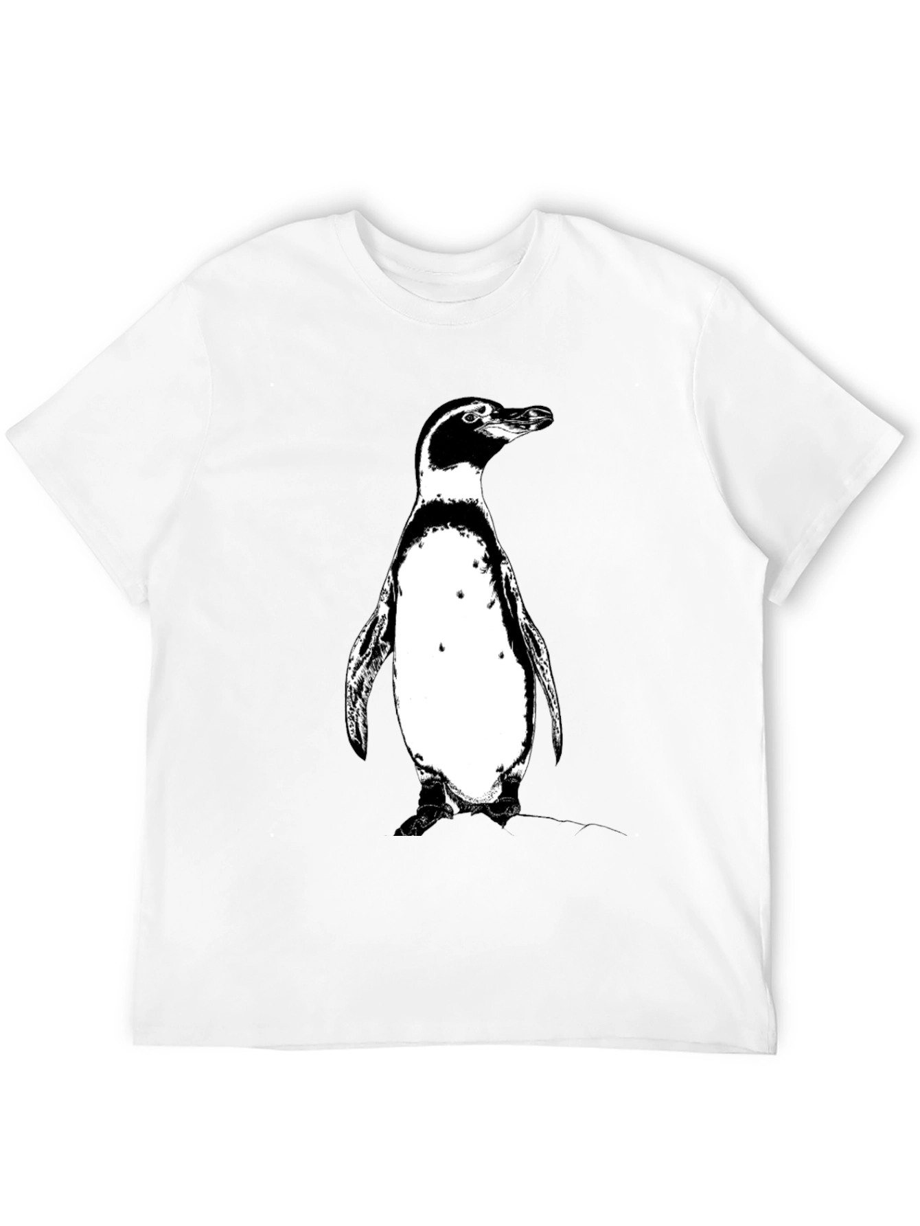 Black Penguin Graphic Tee - Black Cotton T-Shirt view 12