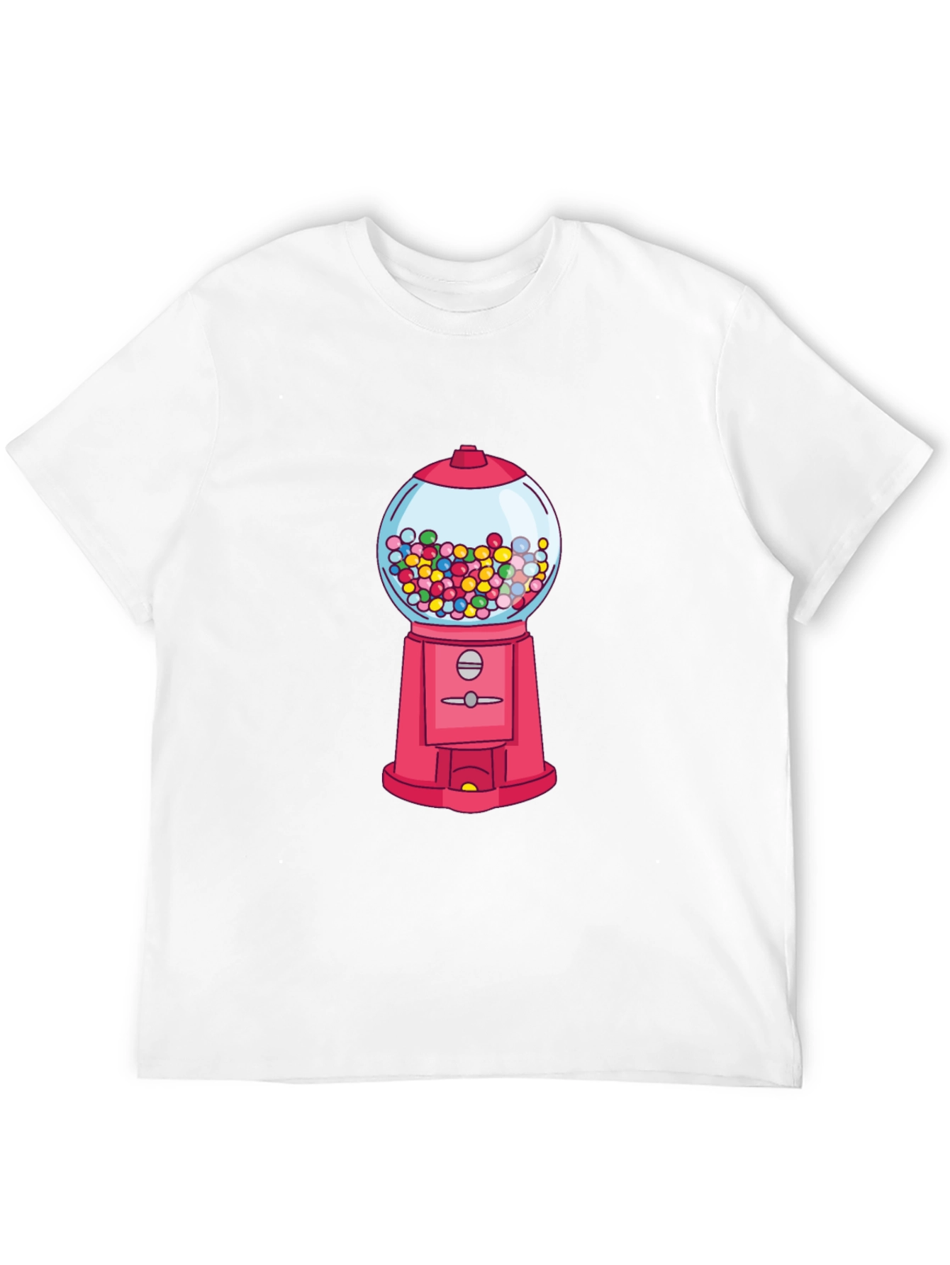 Black Gumball Machine Graphic Tee - Novelty Design T-Shirt view 12