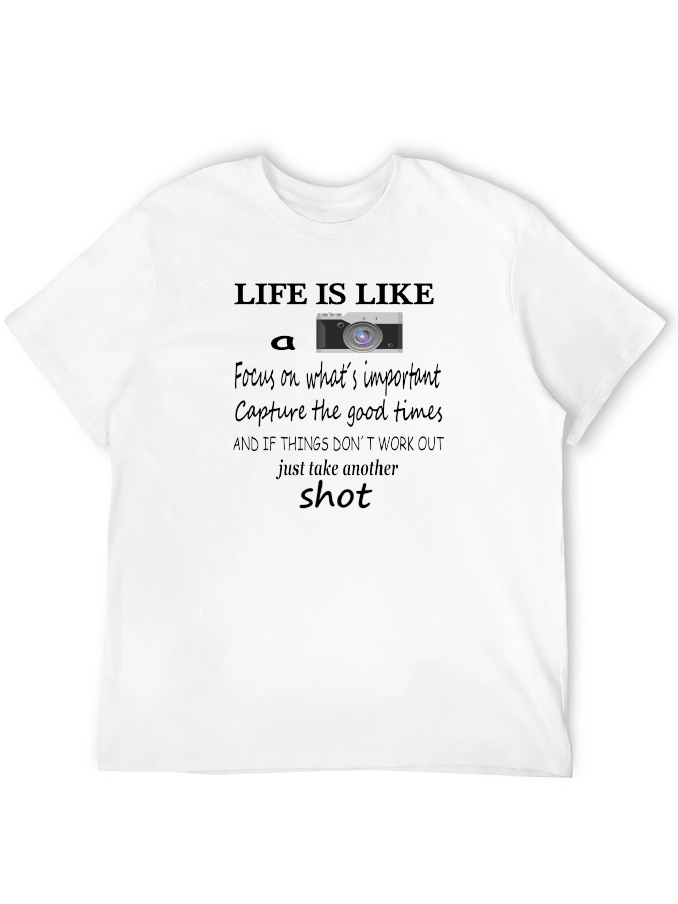Black Life is Like a Camera T-Shirt view 12