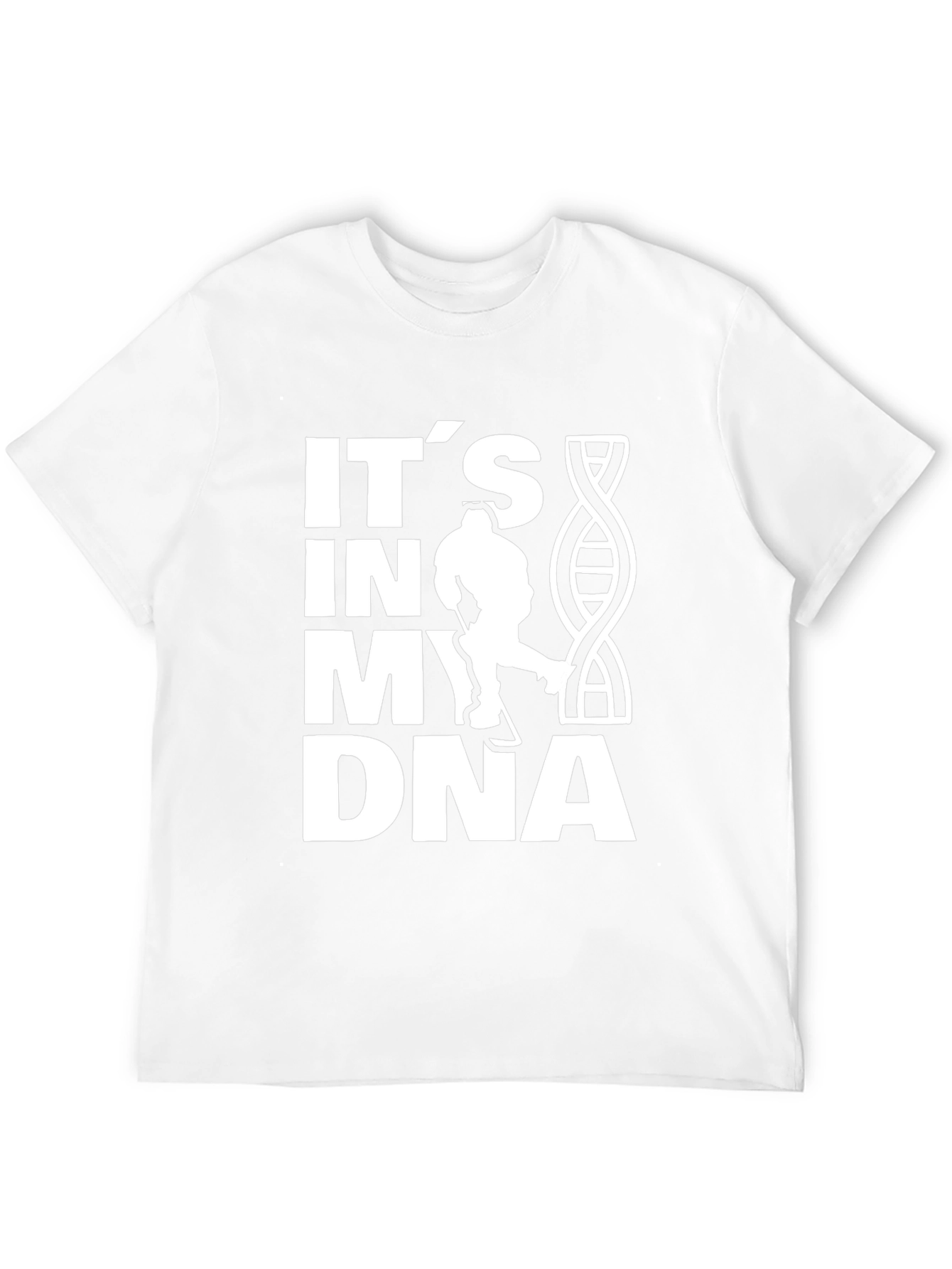 Black It's in My DNA Hockey T-Shirt view 12