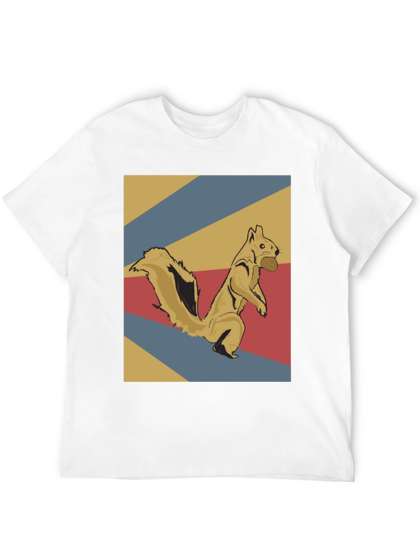 Black Retro Squirrel T-Shirt view 12