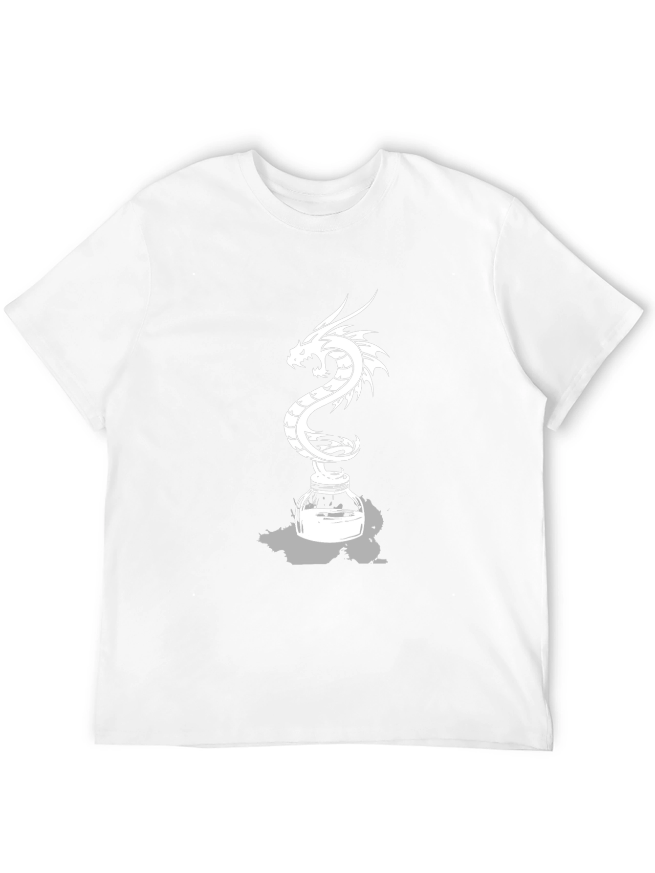 Black Dragon Inkwell Graphic Tee - Black Cotton Blend view 12