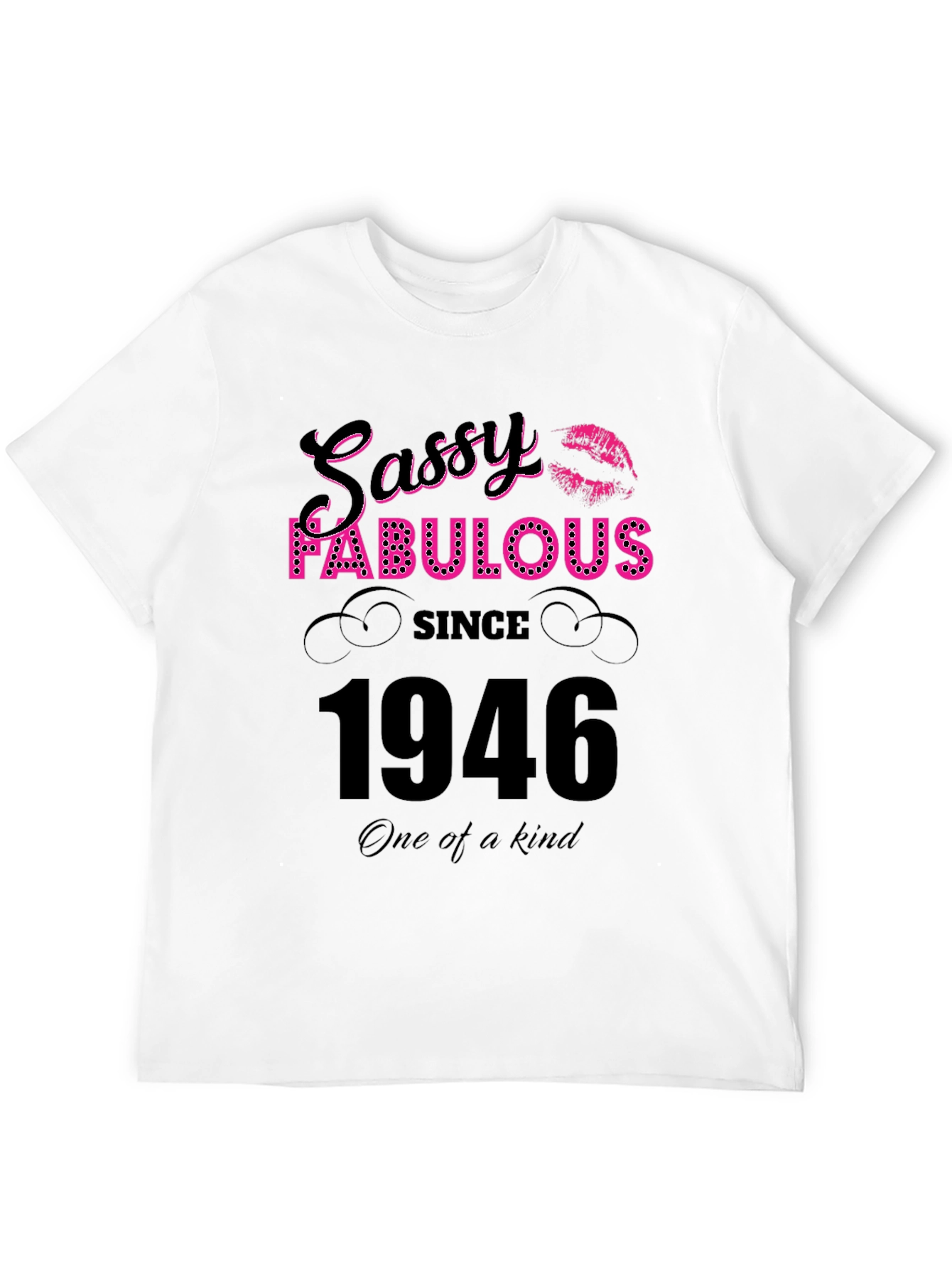 Black Sassy Fabulous Since 1946 Birthday T-Shirt view 12