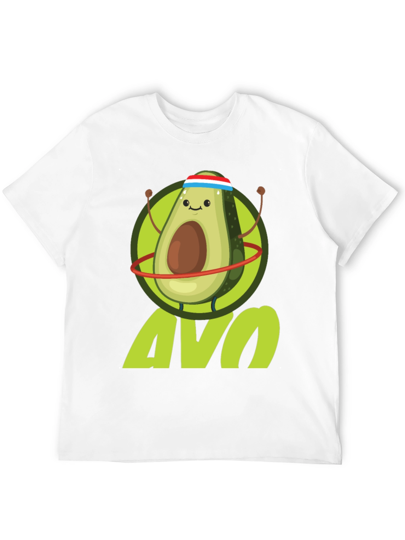 Black Funny Avocado Fitness T-Shirt | Avo Workout Tee view 12