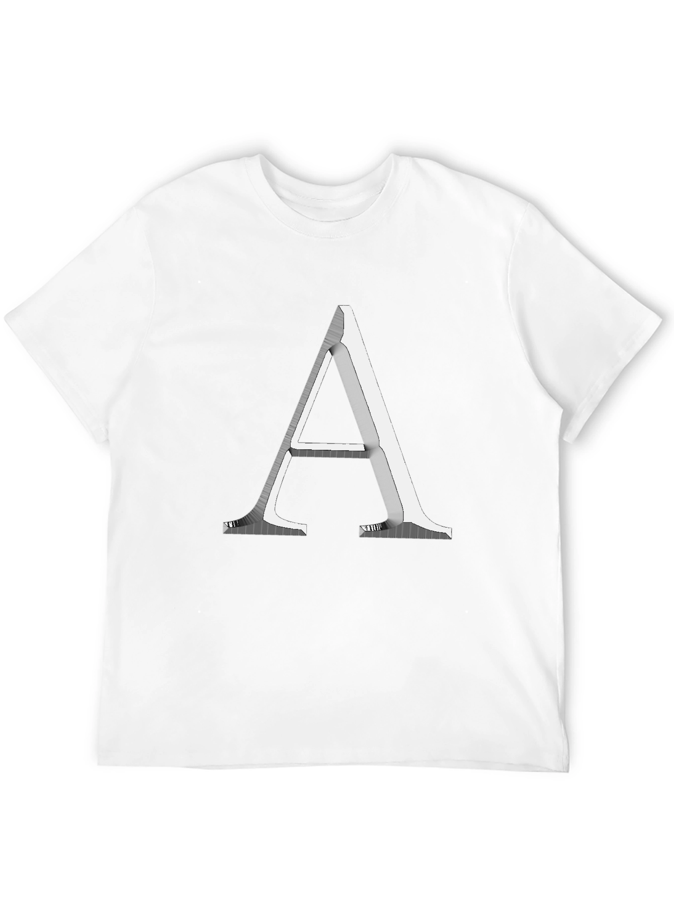 Black Letter A Graphic Tee - Modern Minimalist Design view 12