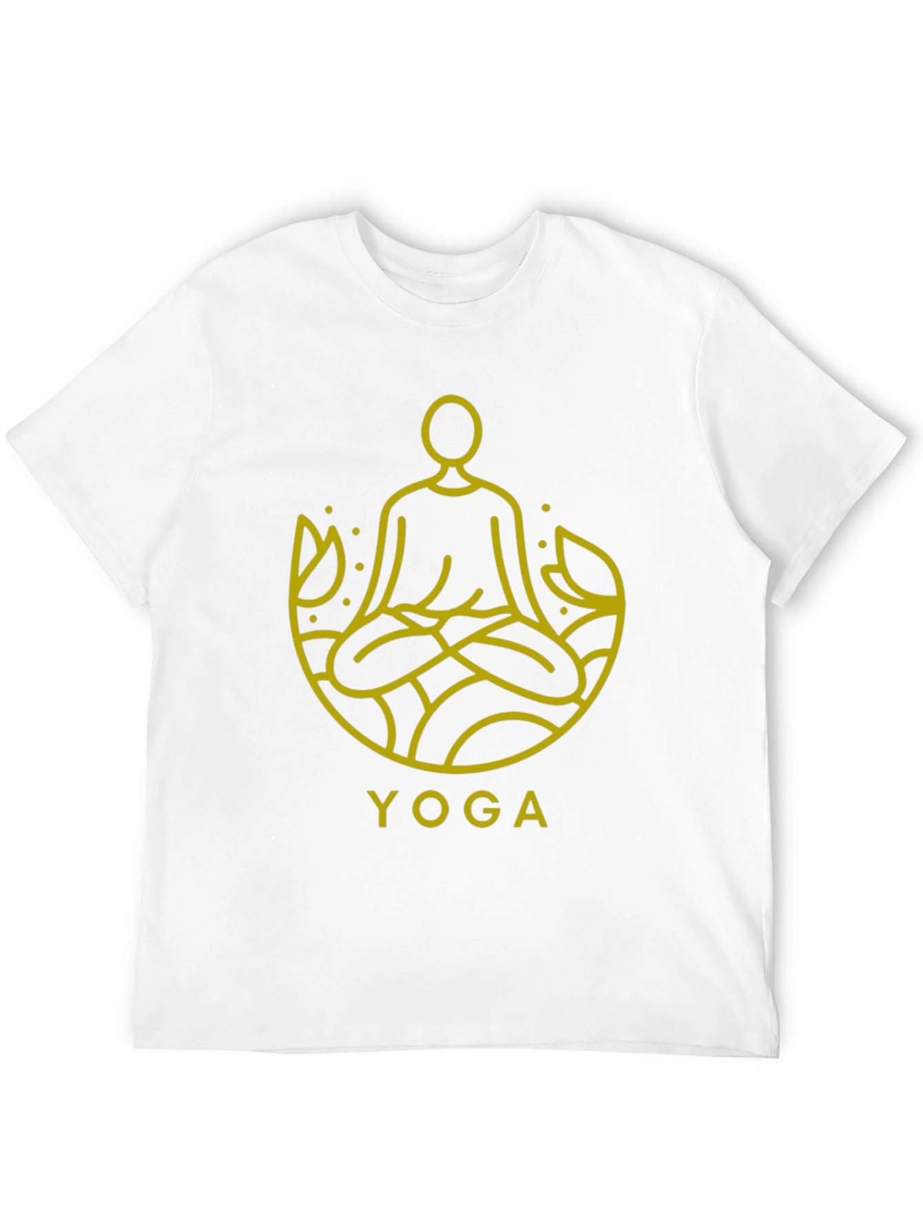 Black Yoga Meditation T-Shirt - Men's Graphic Tee view 12