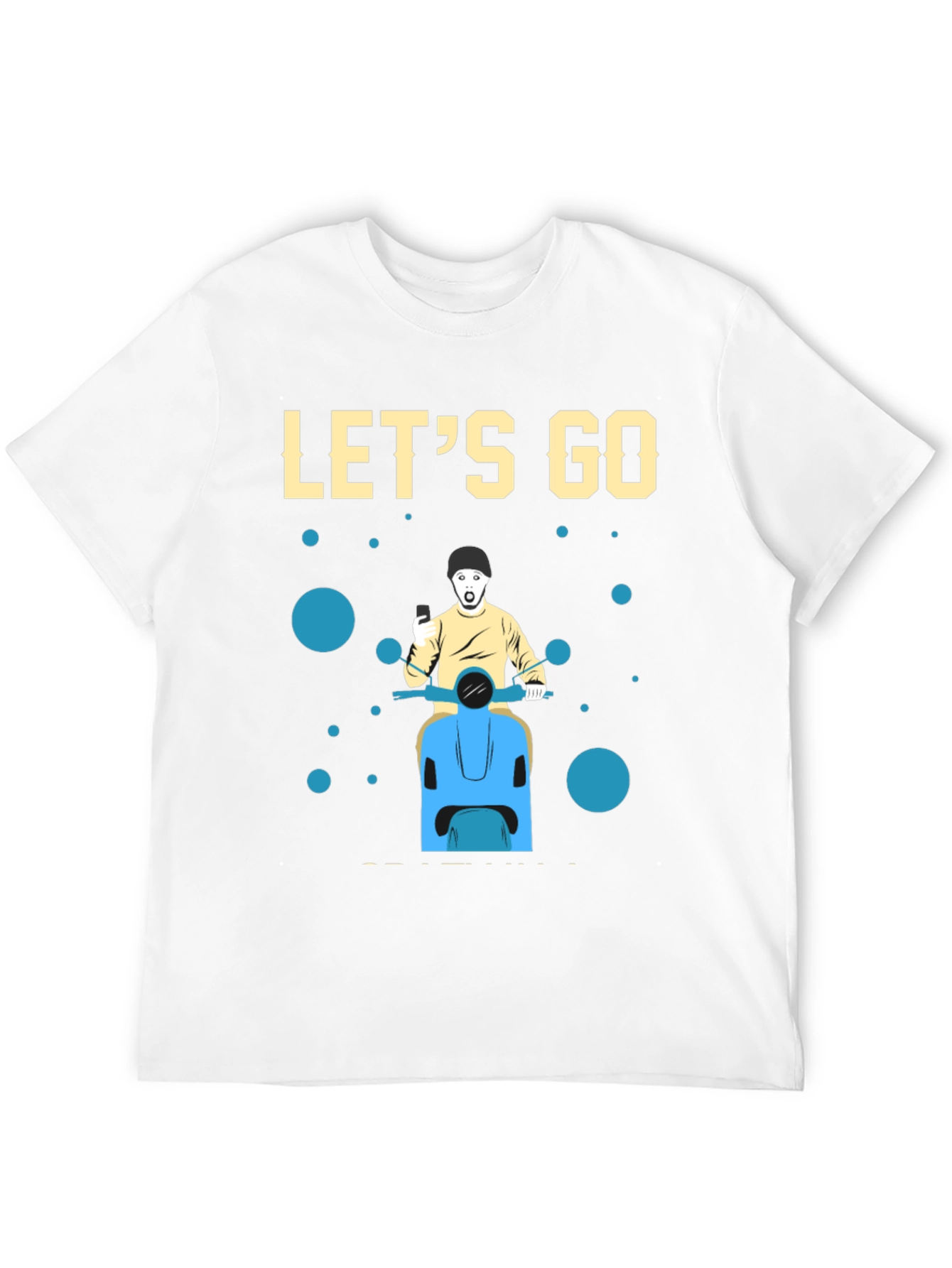 Black Let's Go Black Graphic T-Shirt view 12
