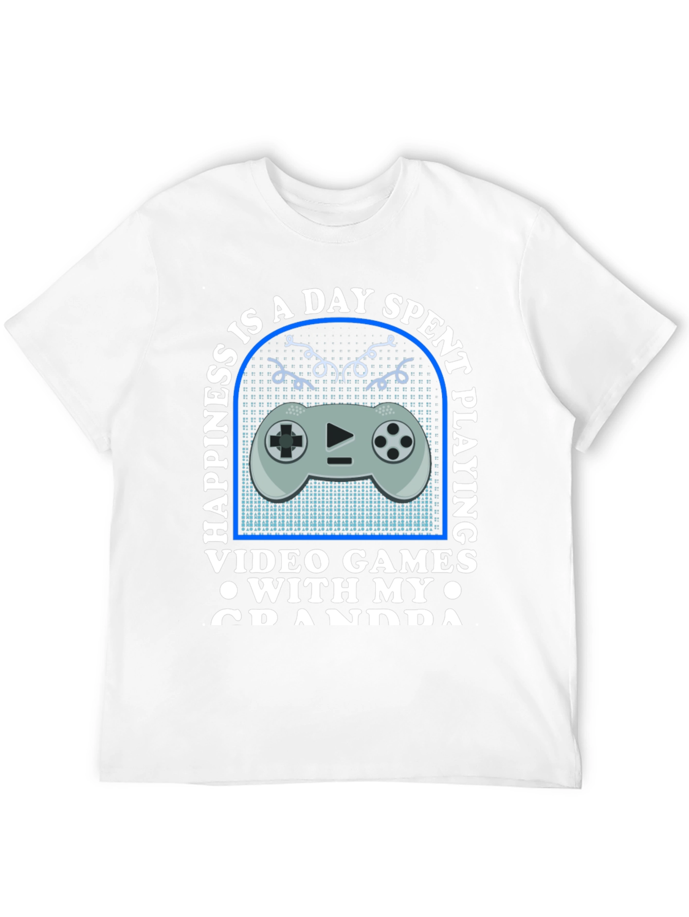 Black Gaming Grandpa T-Shirt - Happiness is a Day Spent Playing view 12