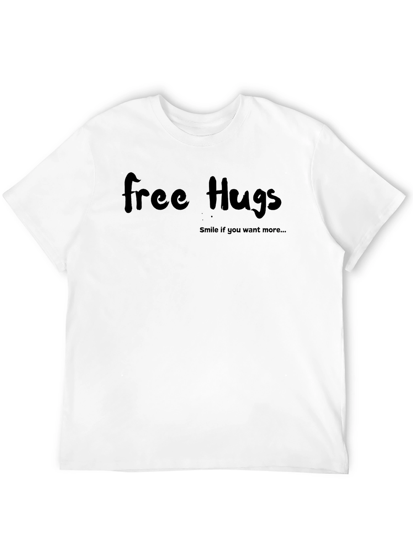 Black Free Hugs Graphic Tee - Black T-Shirt view 12
