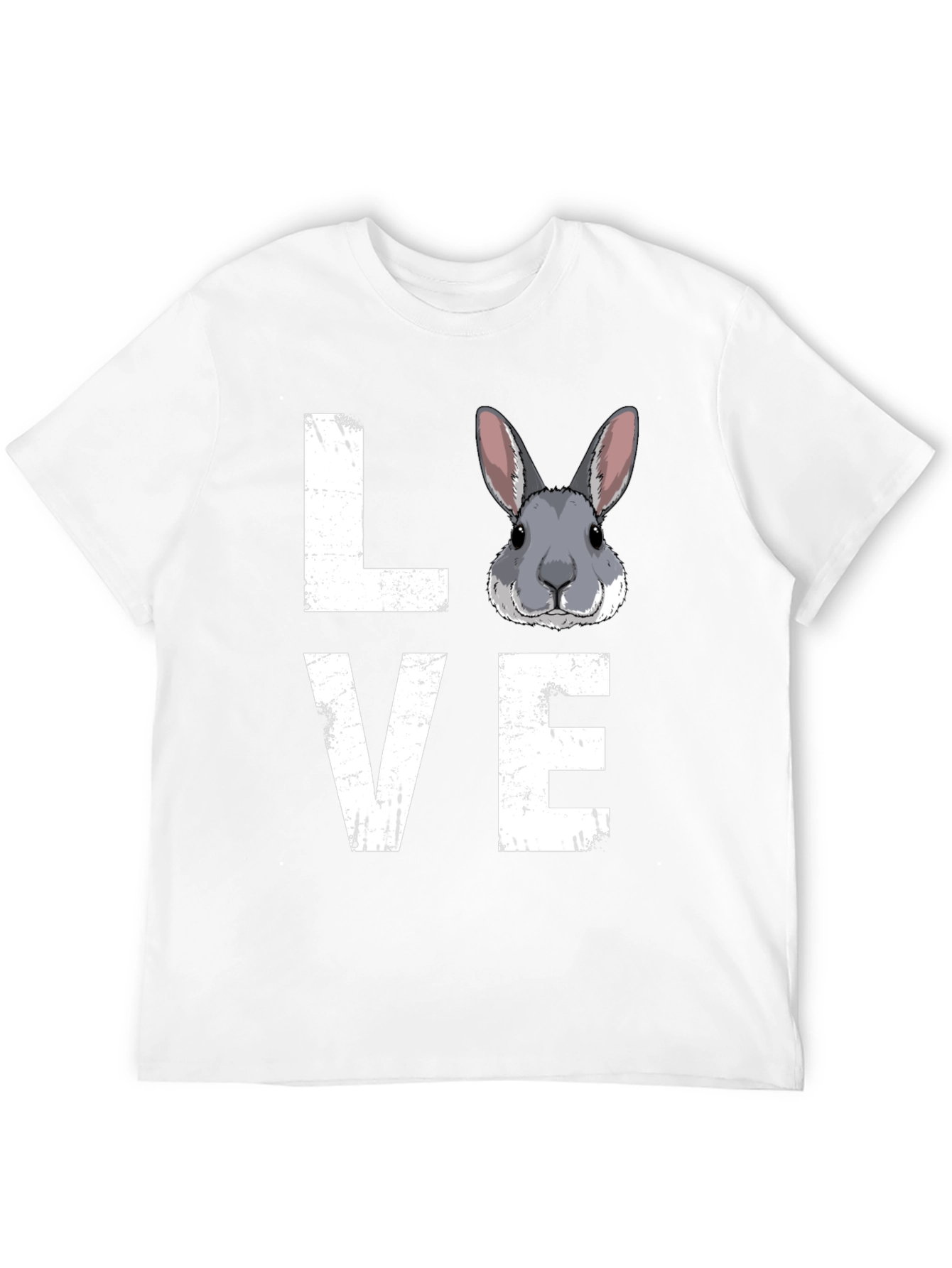Black Love Rabbit Graphic Print T-Shirt view 12