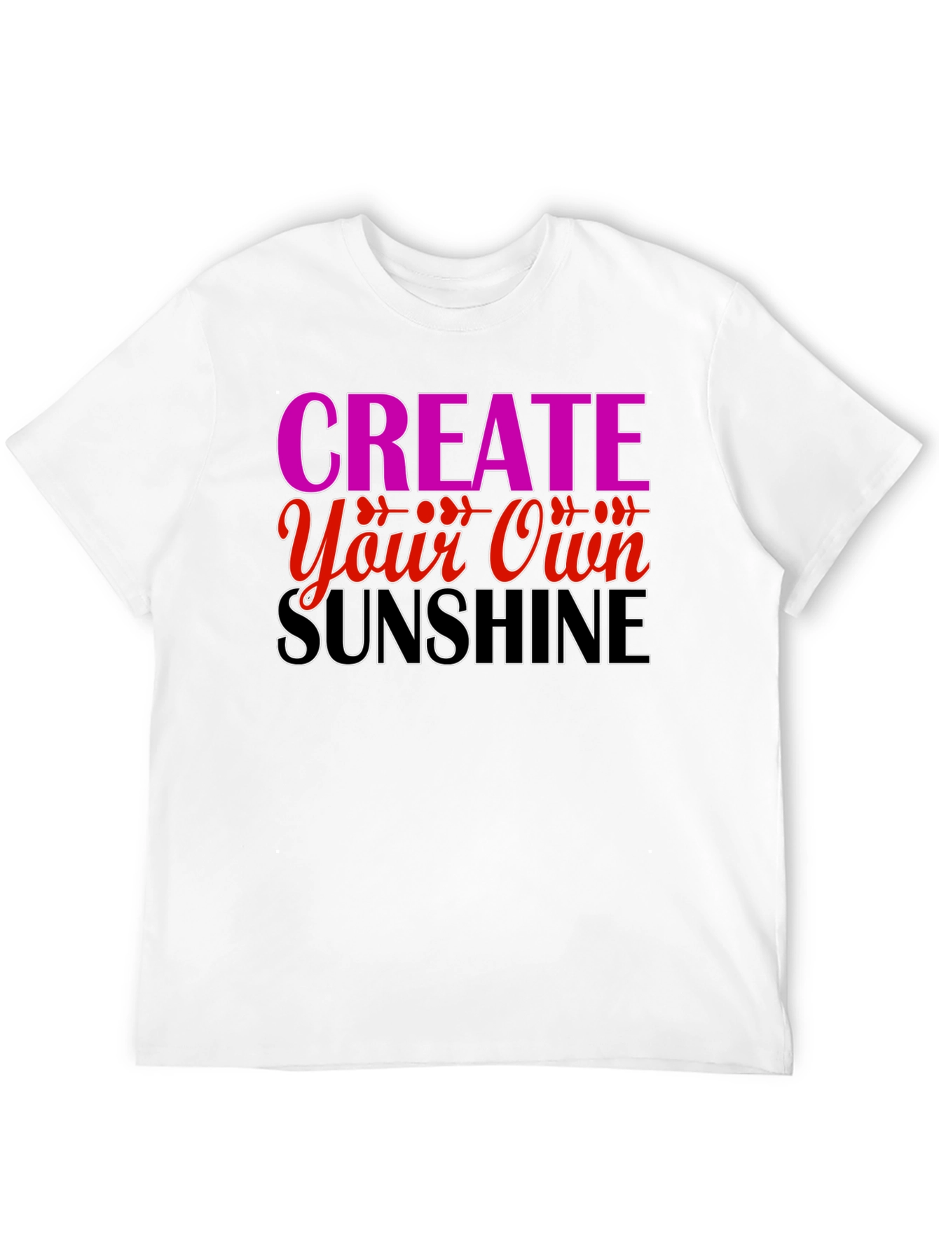 Black Create Your Own Sunshine Graphic Tee view 12