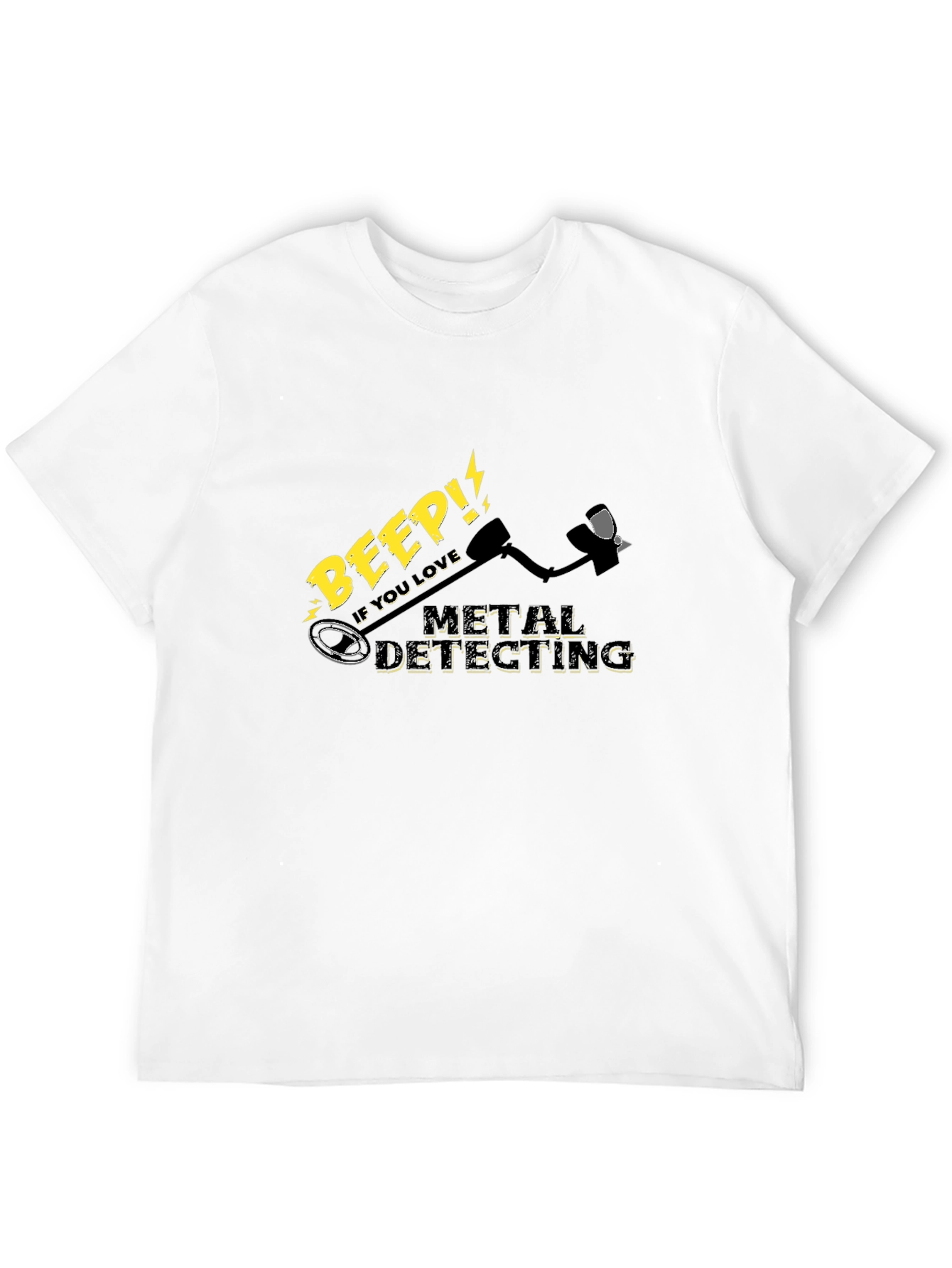 Black Metal Detecting Enthusiast Black T-Shirt view 12