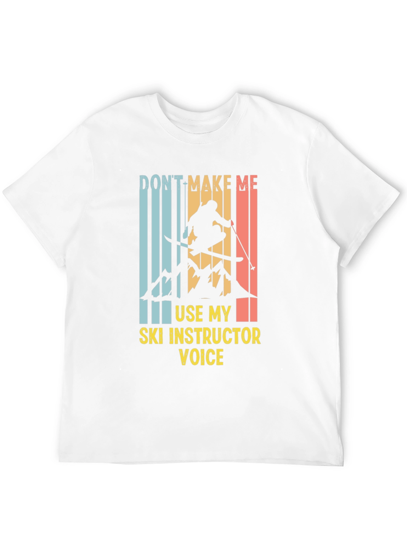 Black Ski Instructor Voice T-Shirt view 12