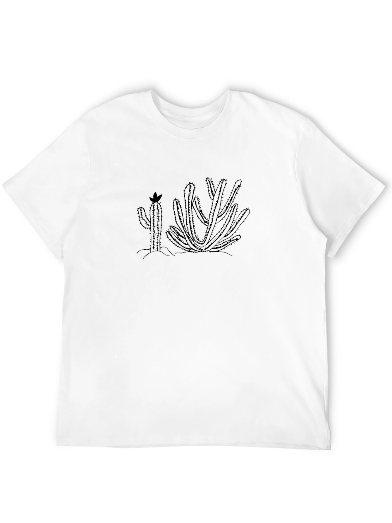 Black Cactus Graphic T-Shirt - Black view 12