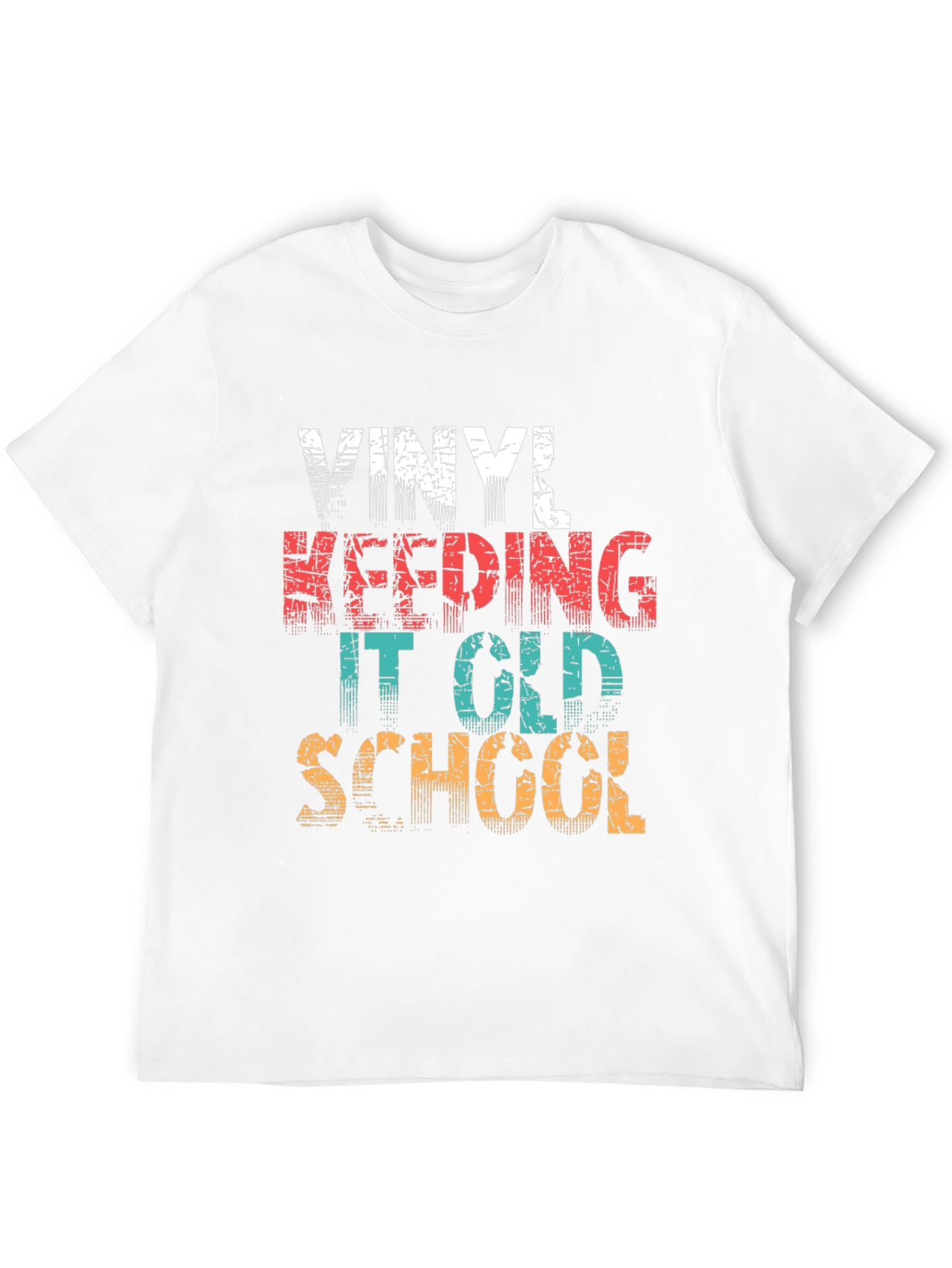 Black Vinyl Keeping It Old School Black T-Shirt view 12