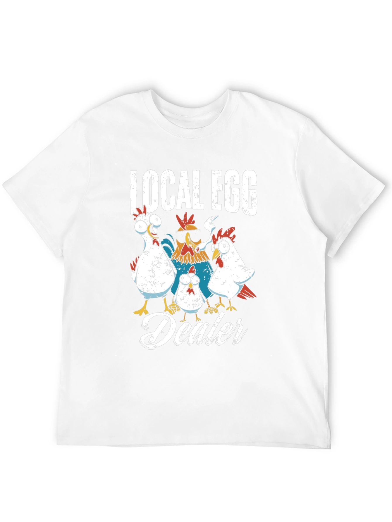 Black Local Egg Dealer Chicken Graphic T-Shirt view 12