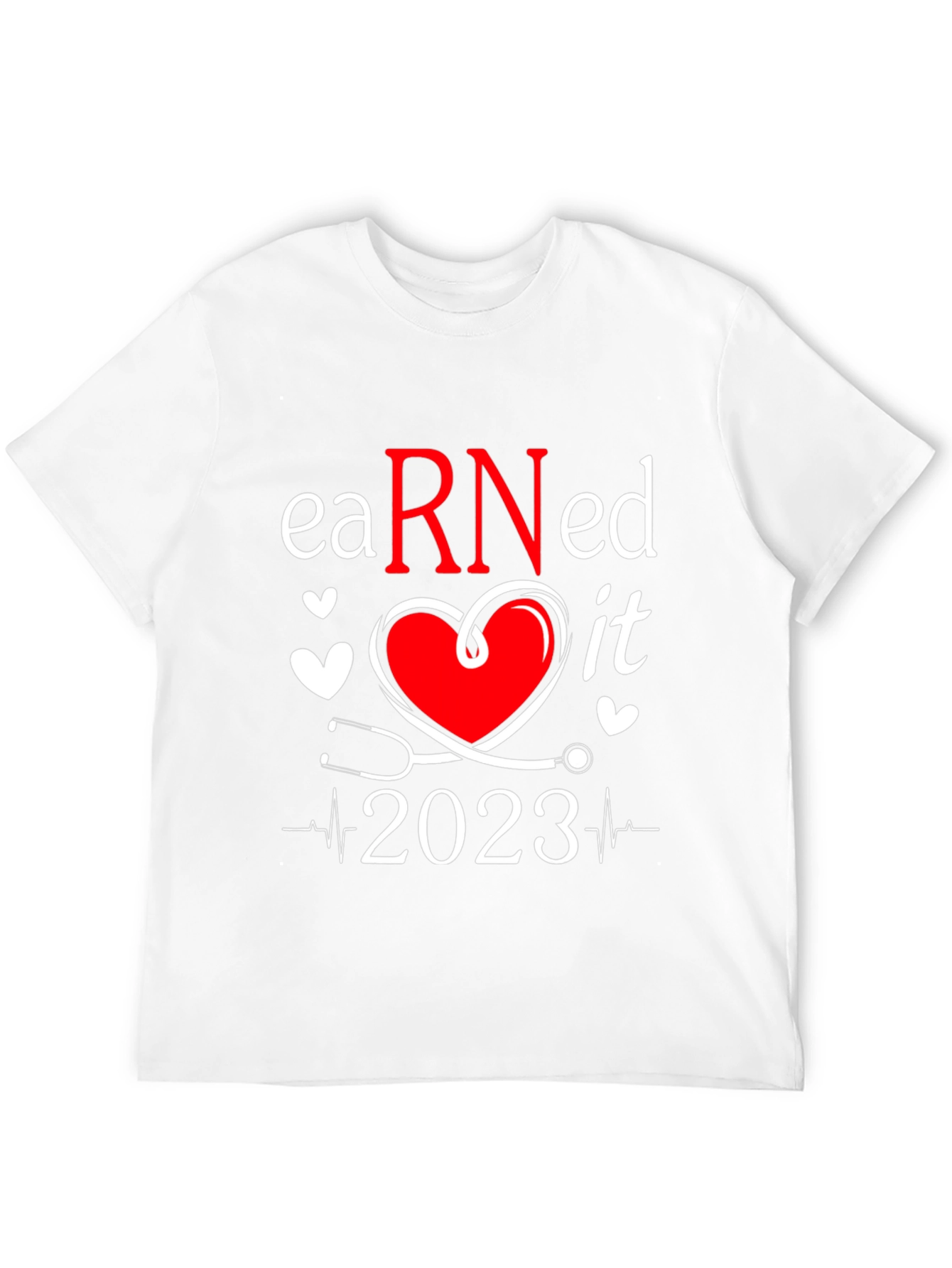 Black Earned It RN 2023 Nurse T-Shirt view 12