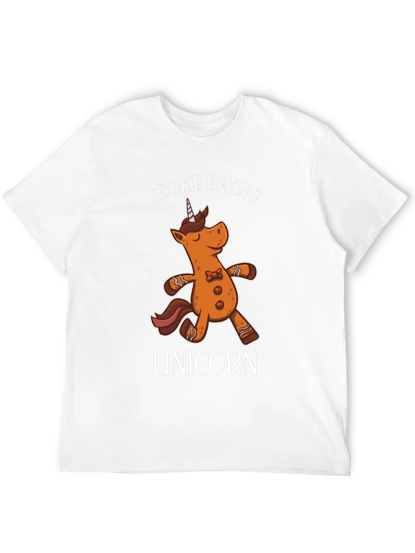 Black Cookie Baking Unicorn T-Shirt view 12