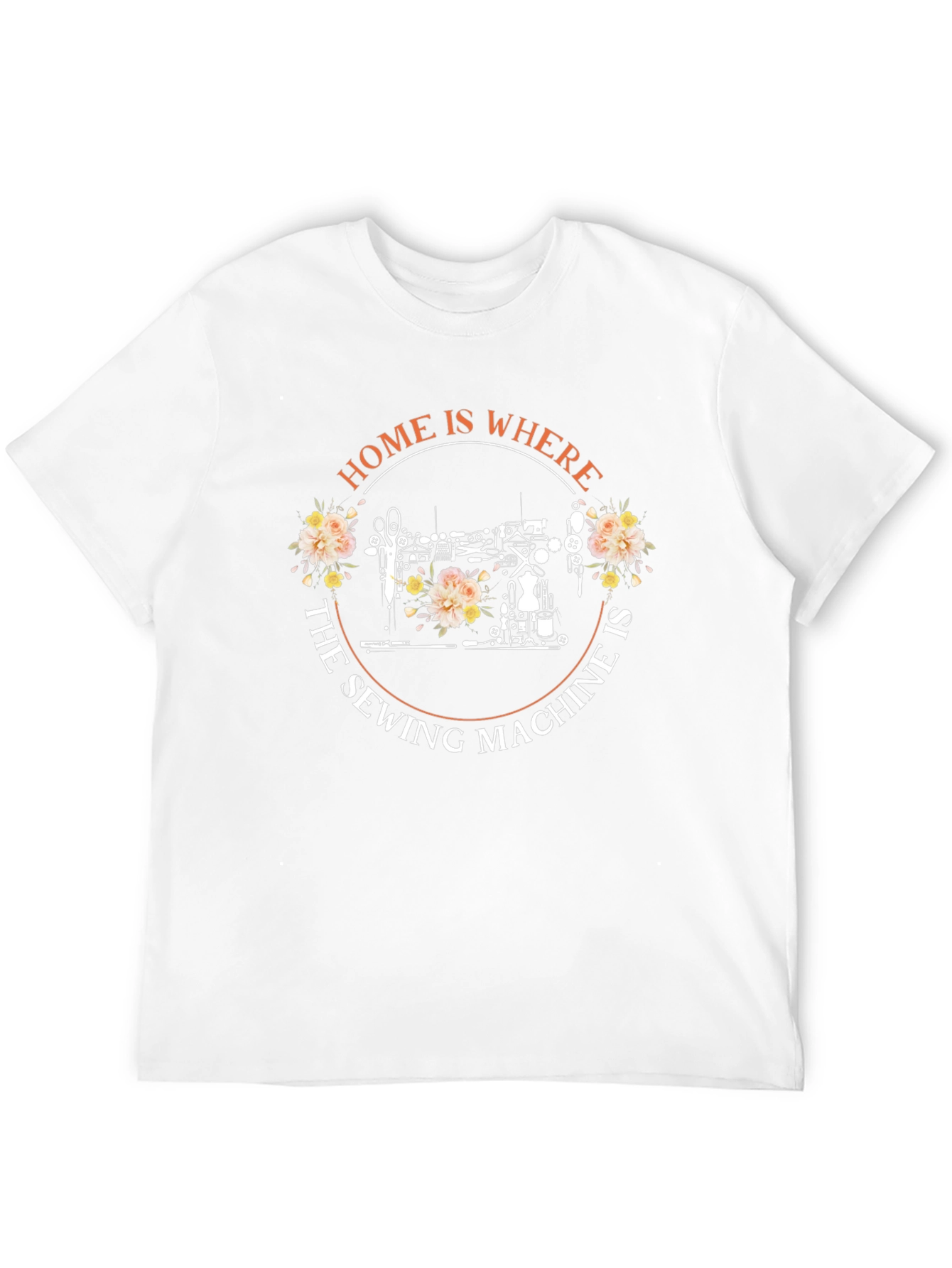 Black Sewing Lover T-Shirt - Home is Where the Sewing Machine Is view 12