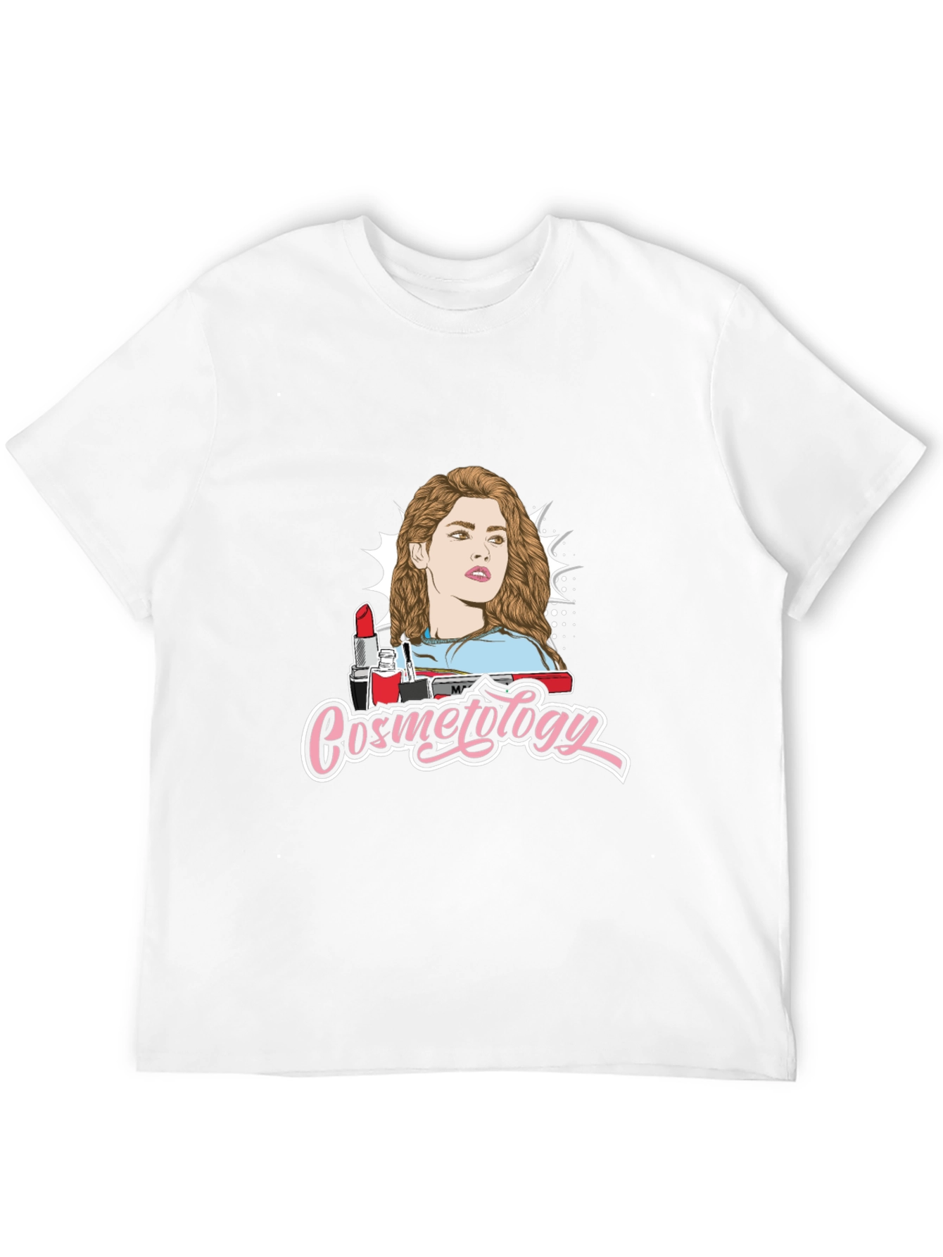 Black Cosmetology Graphic Print Black T-Shirt view 12