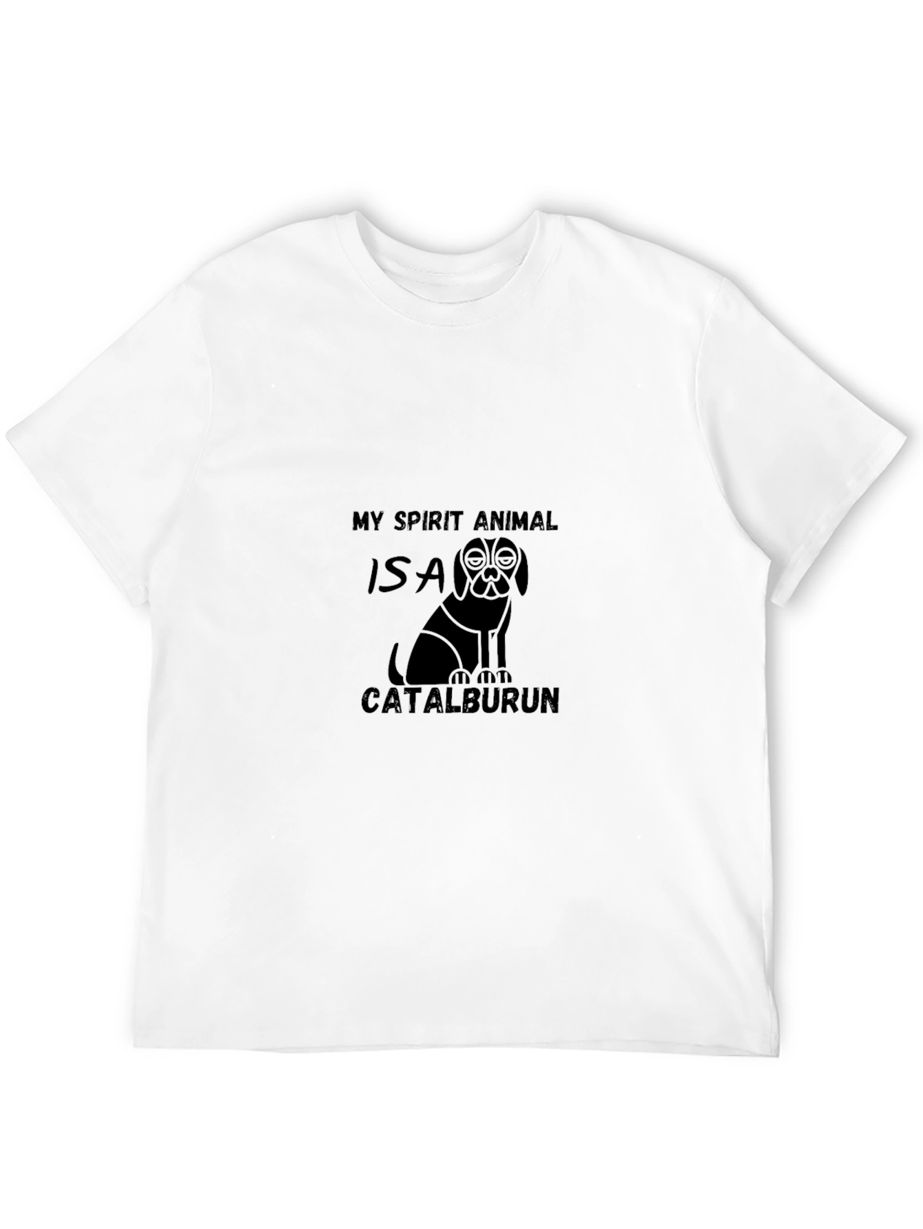 Black Catalburun Spirit Animal Black Graphic T-Shirt view 12