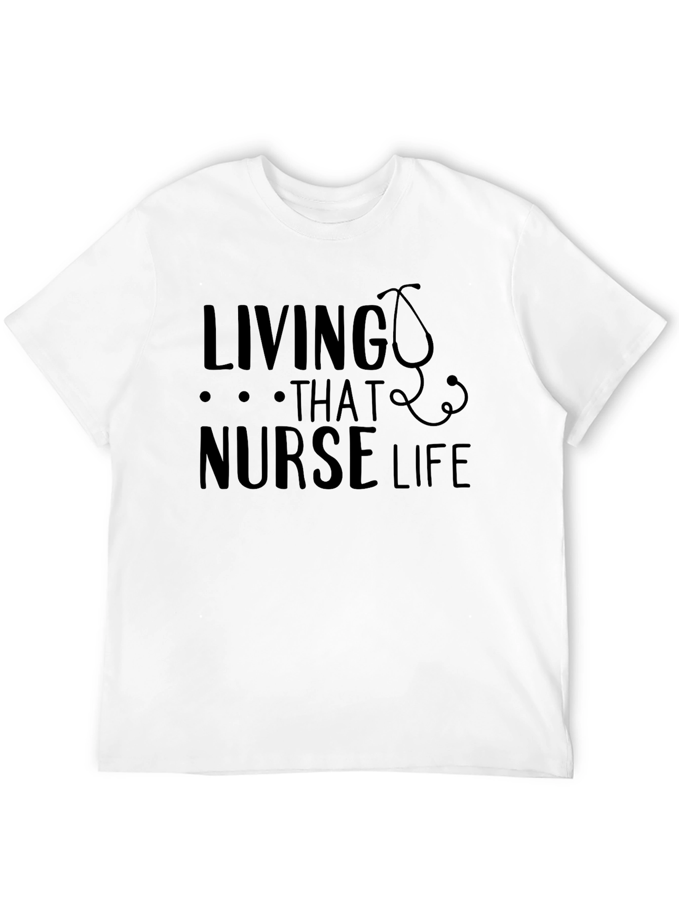 Black Living That Nurse Life Graphic Tee view 12