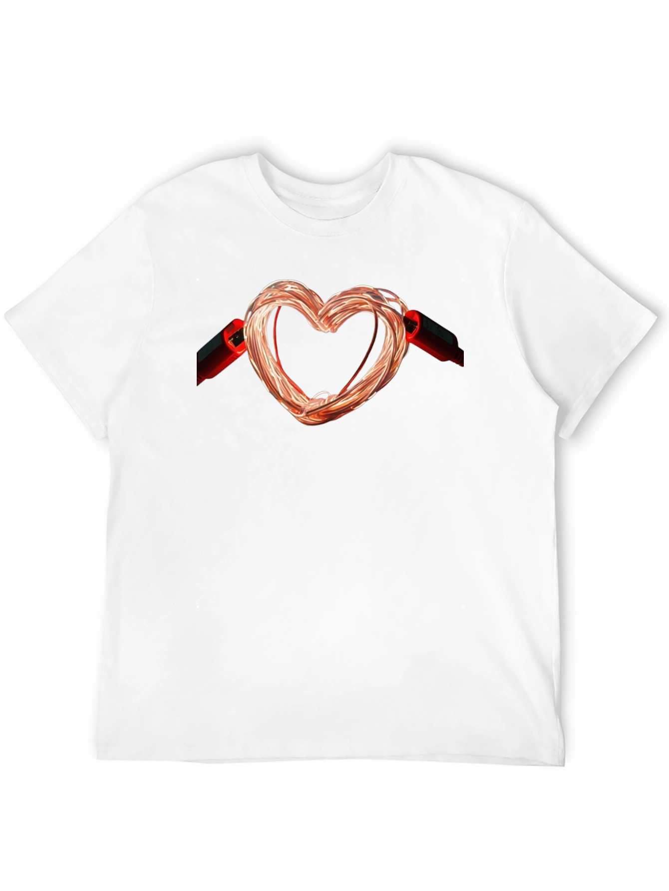 Heart Shaped Wire T-Shirt - Express Your Love - 12