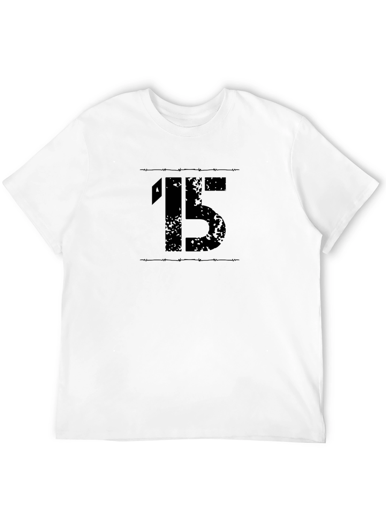 Black Men's Black "15" Graphic Tee view 12