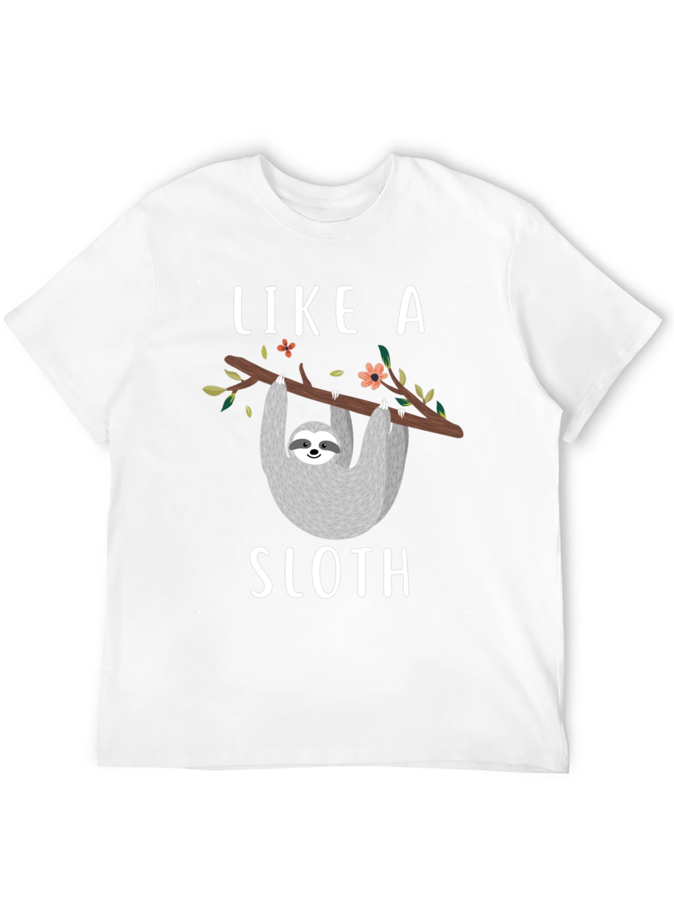Black Like a Sloth T-Shirt - Funny Animal Tee view 12