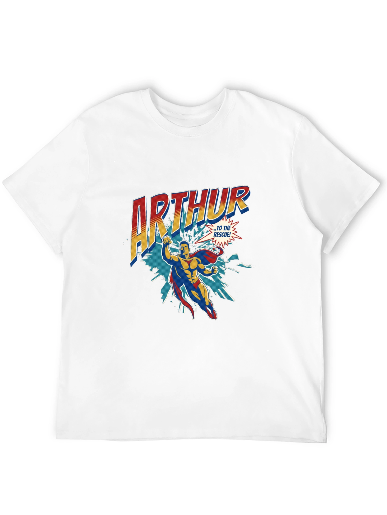 Black Arthur Superhero Graphic Tee - Bold & Stylish view 12