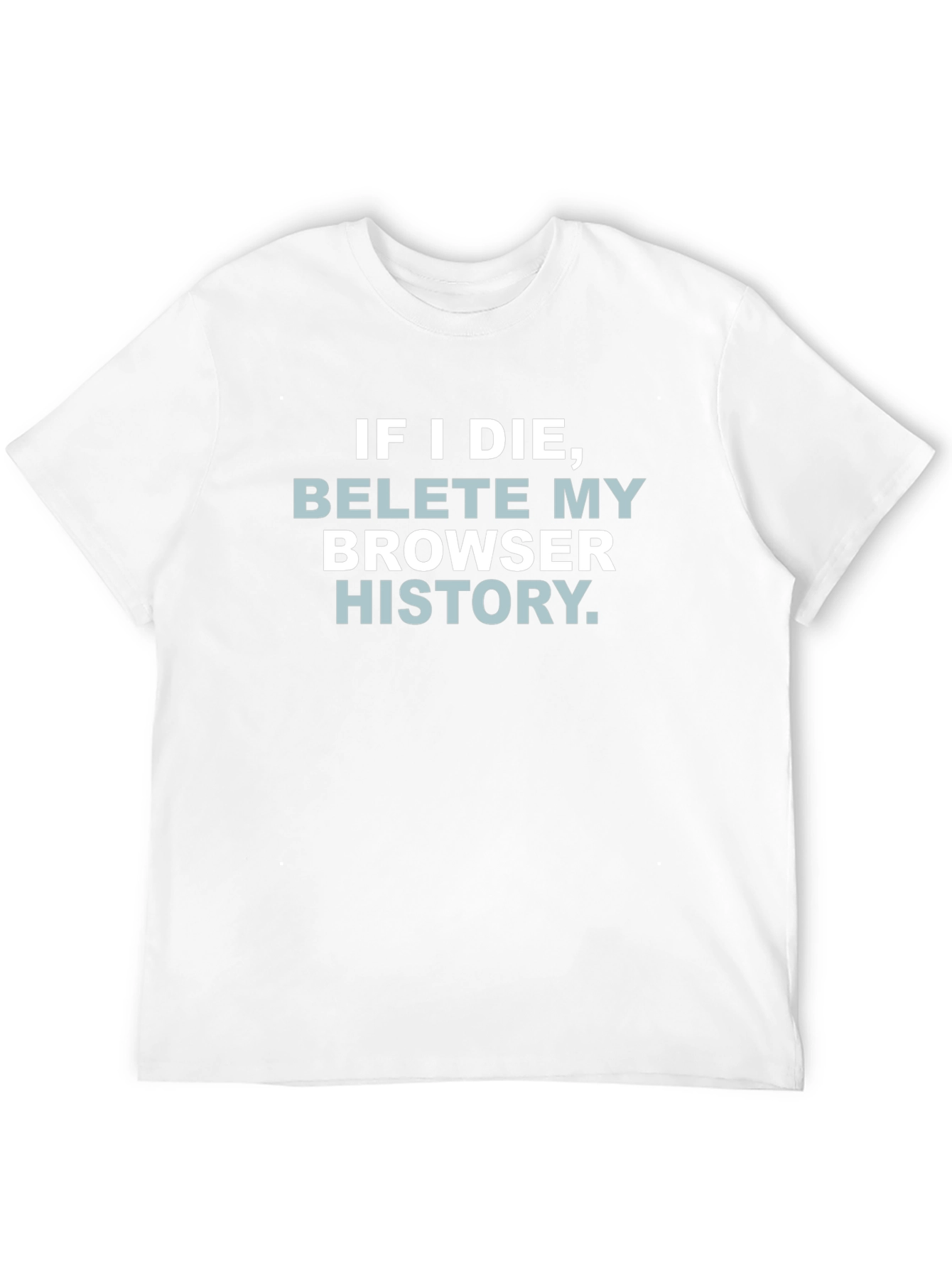 Black Delete Browser History Graphic Tee view 12