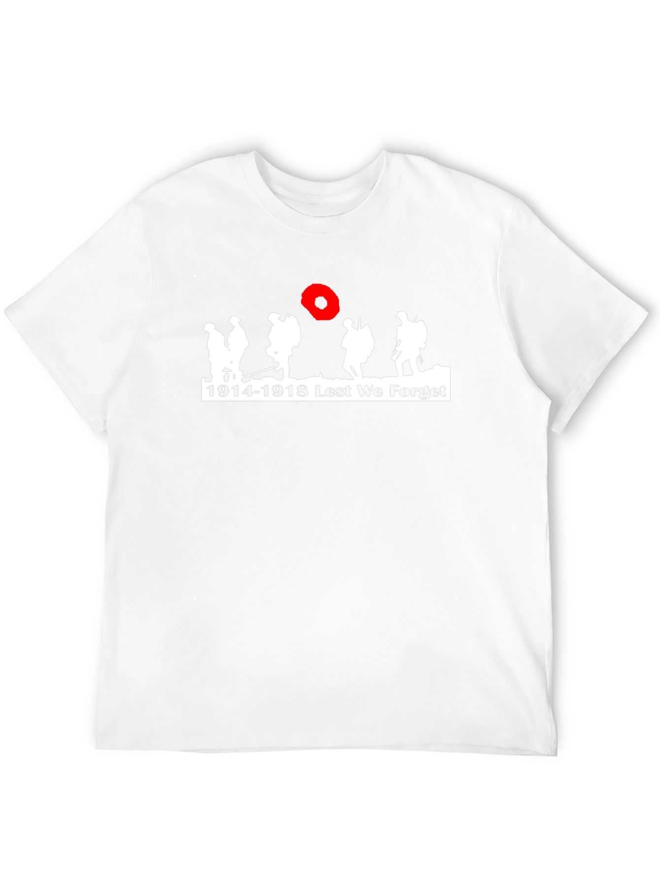 Black Lest We Forget 1914-1918 T-Shirt view 12