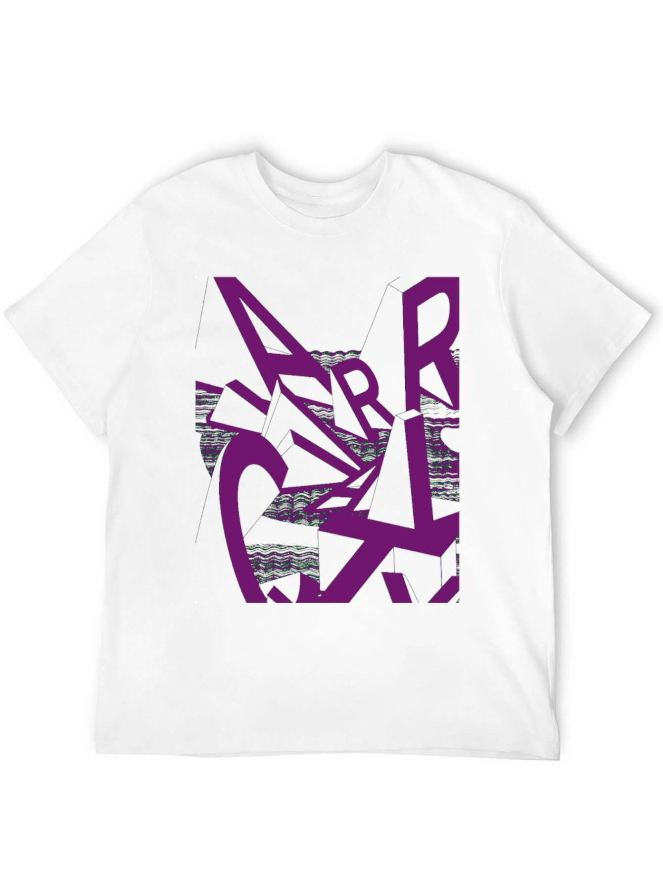 Black Abstract Graphic Print Black T-Shirt view 12