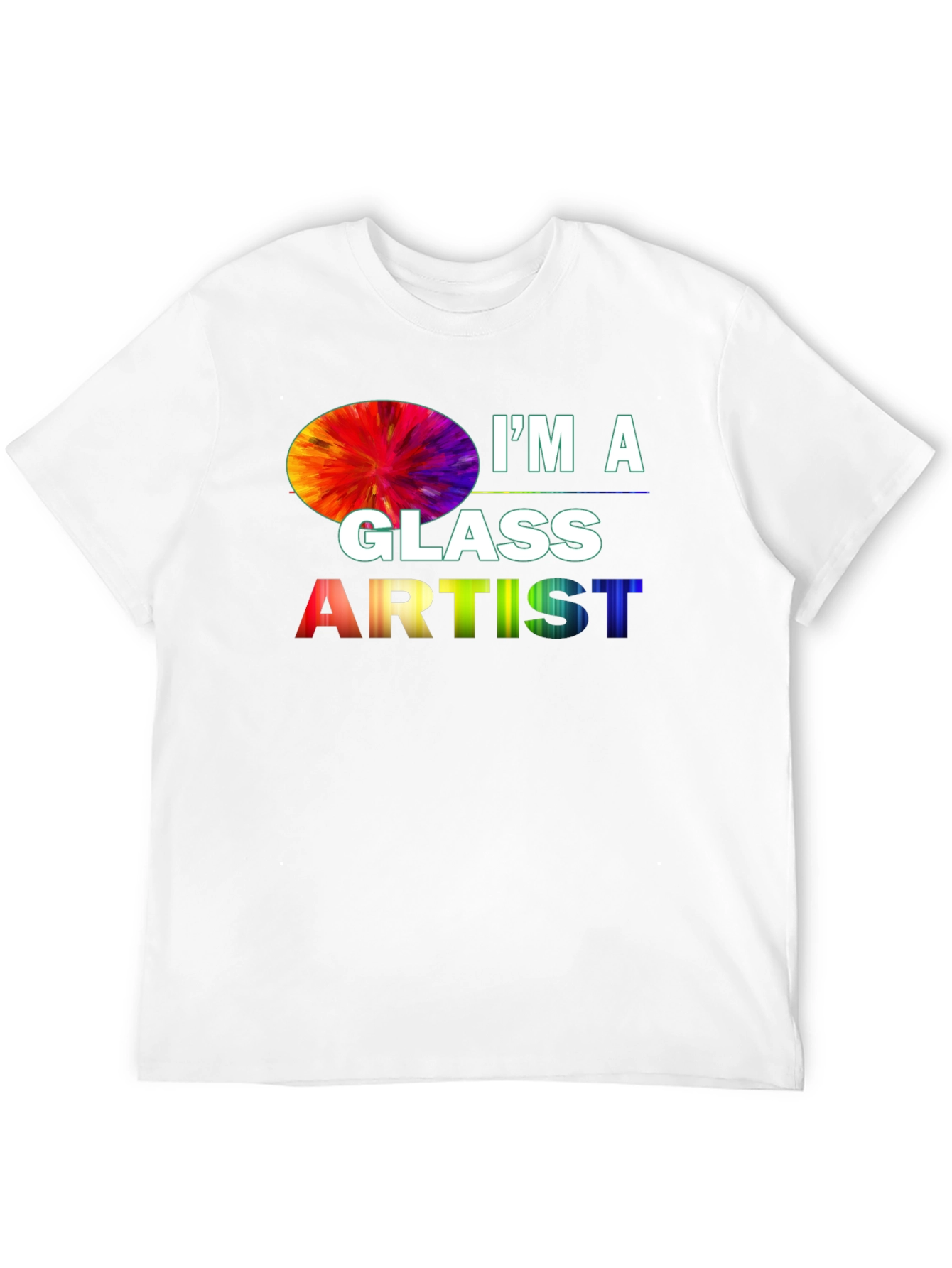 Black I'm a Glass Artist T-Shirt view 12