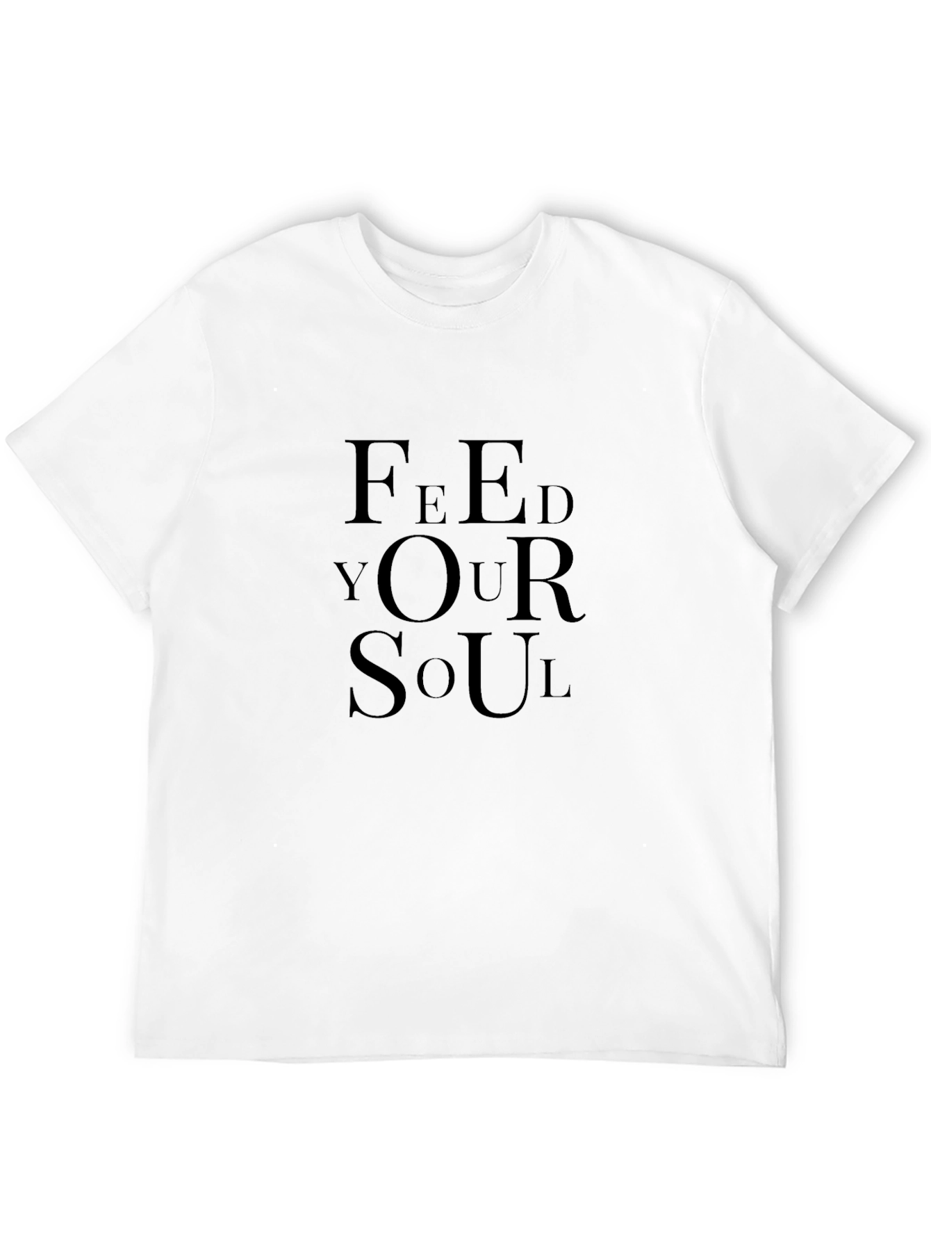 Black Feed Your Soul Black Graphic T-Shirt view 12