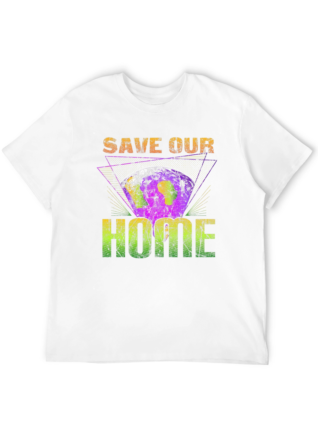 Black Save Our Home Earth Graphic T-Shirt view 12