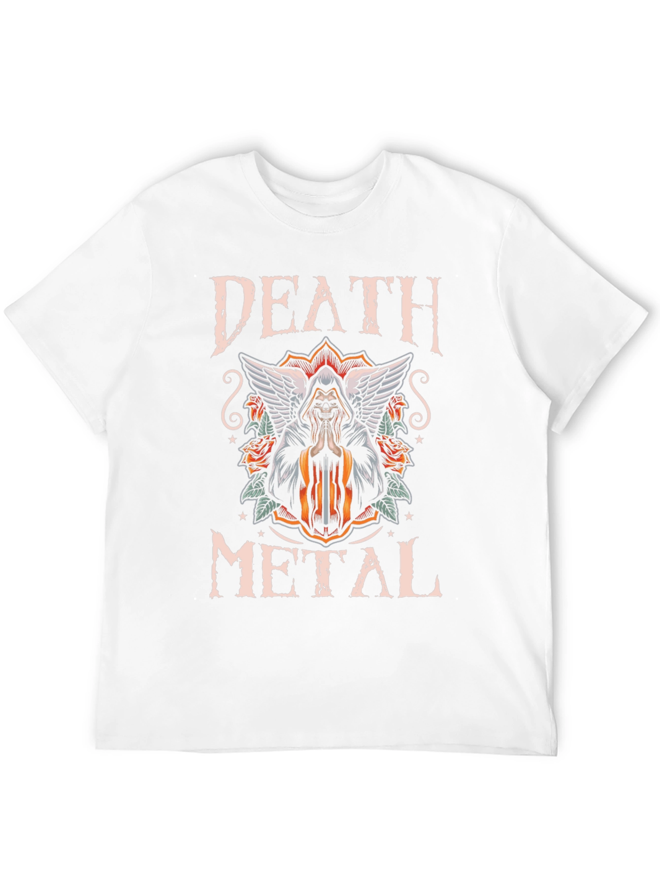 Black Death Metal Graphic T-Shirt view 12