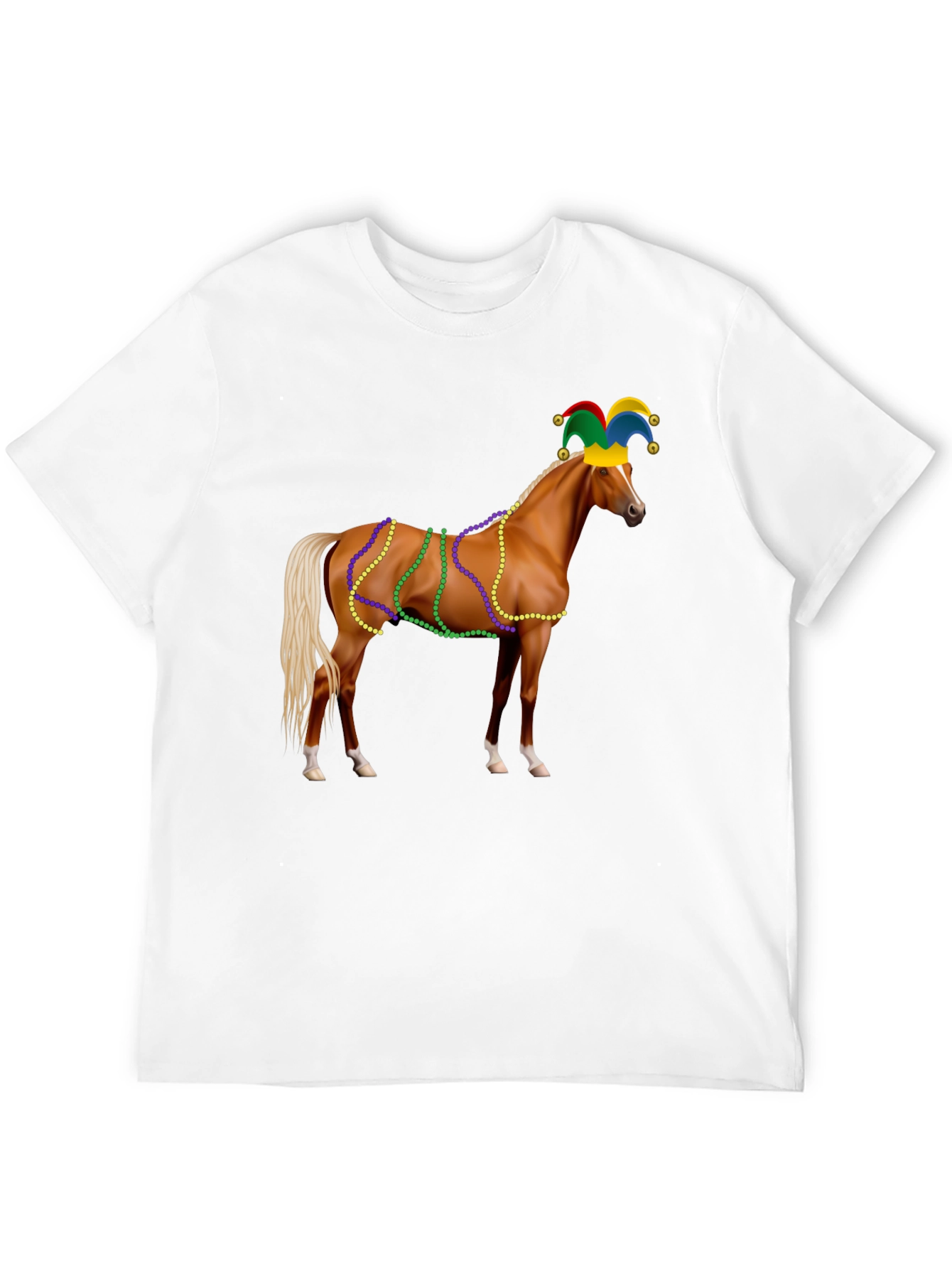 Mardi Gras Horse Graphic T-Shirt - 12