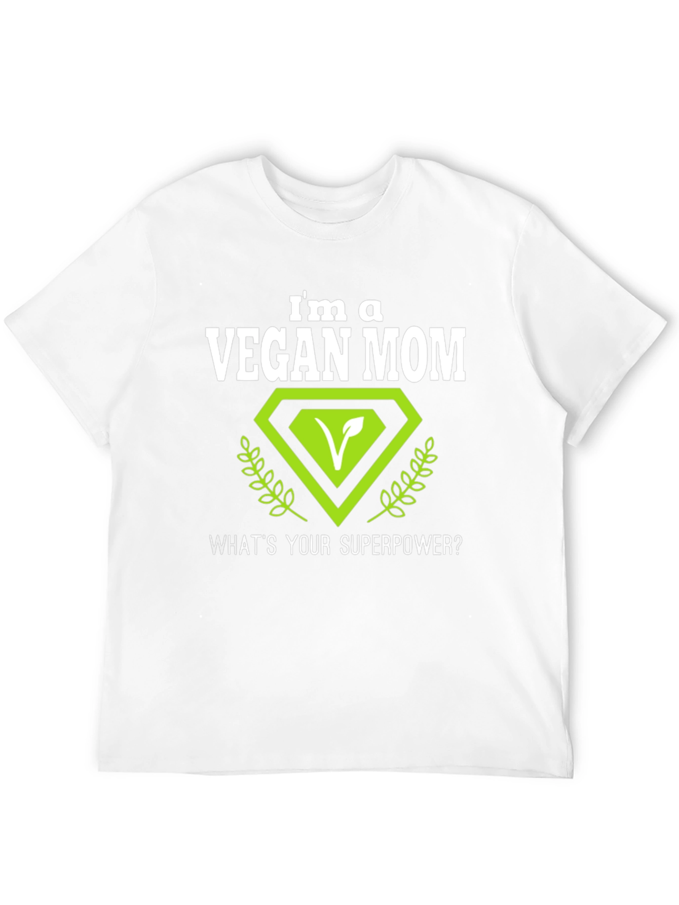 Black Vegan Mom T-Shirt - Superpower Design view 12