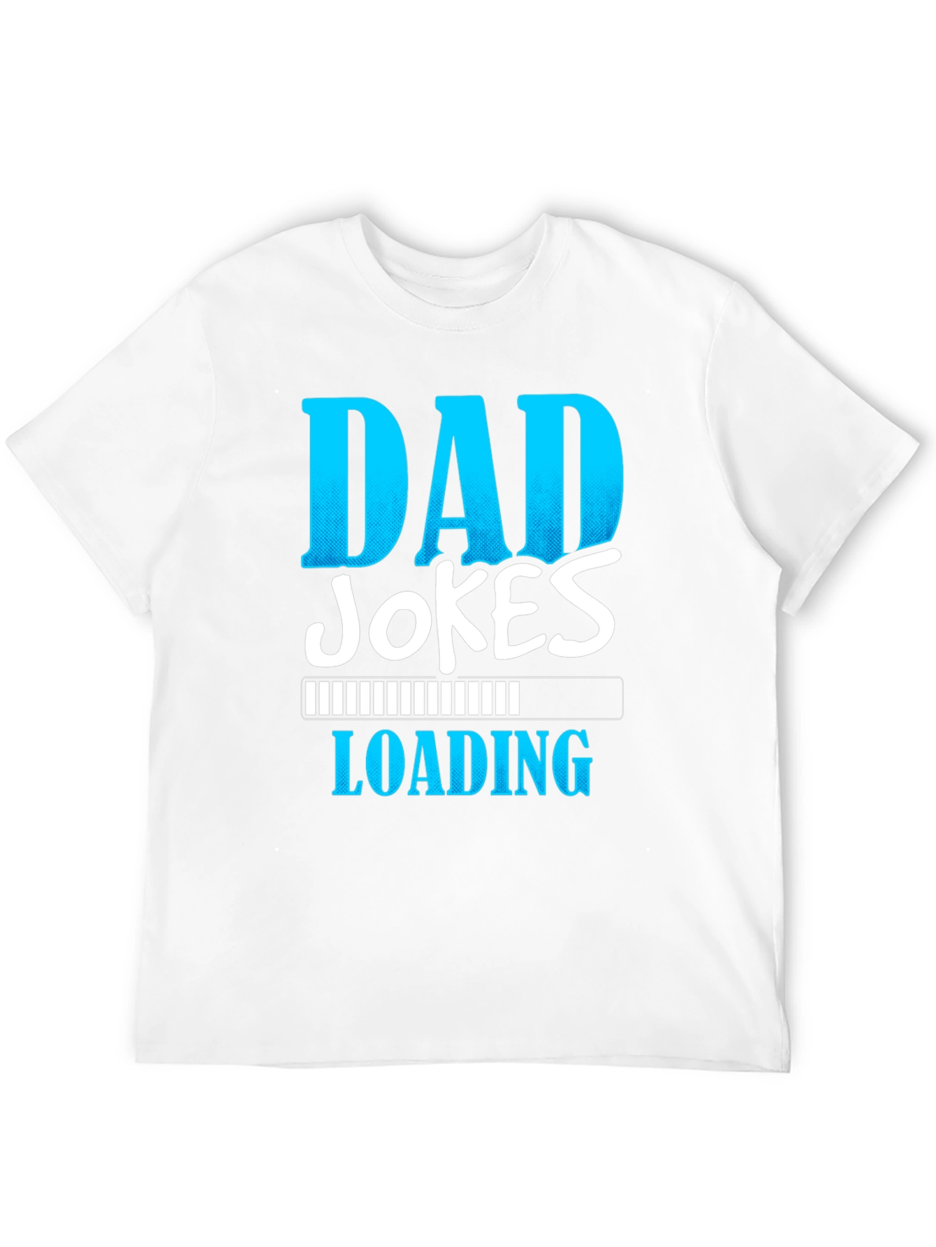 Black Dad Jokes Loading T-Shirt - Funny Father's Day Gift view 12