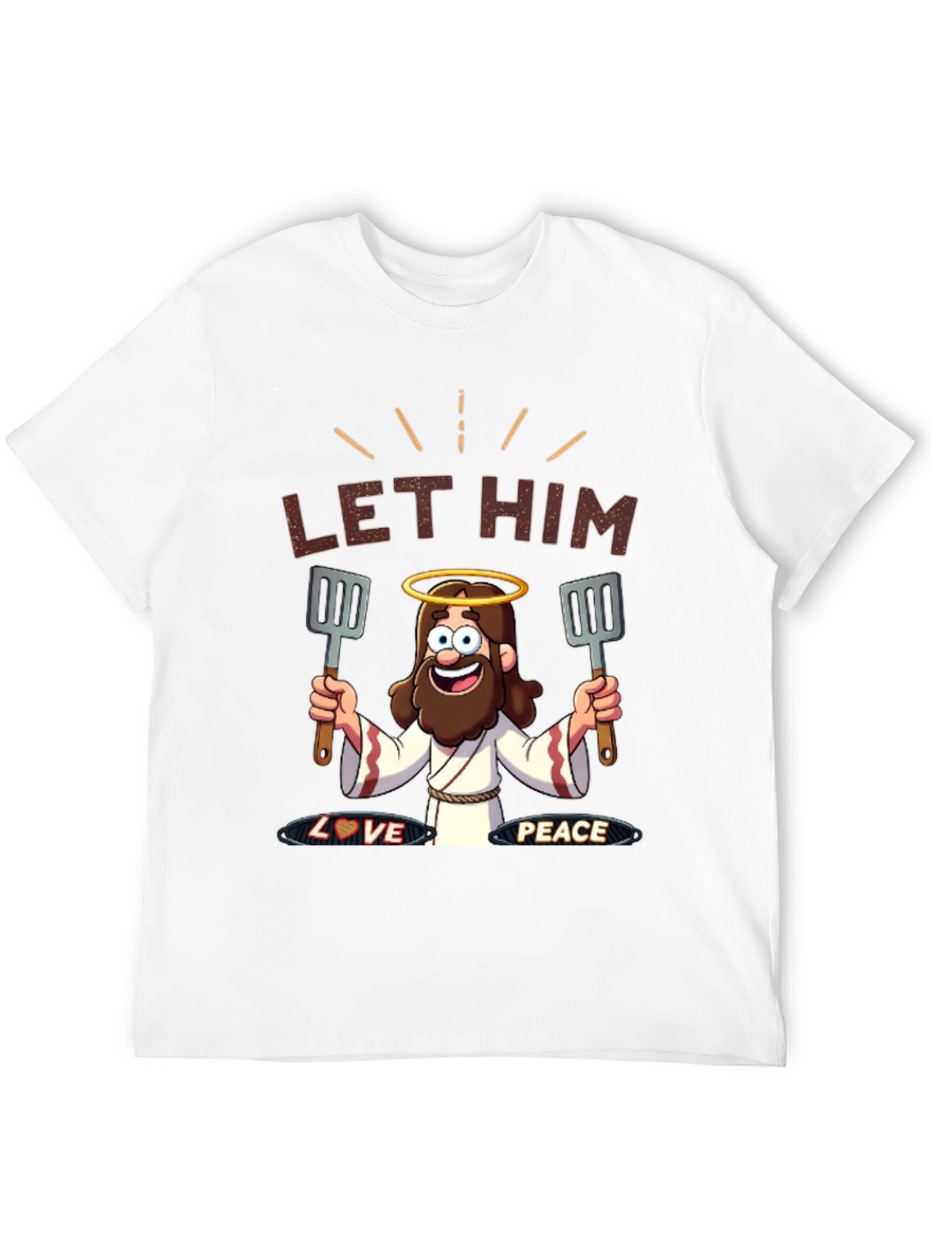 Black Let Him Cook T-Shirt - Novelty Graphic Tee view 12