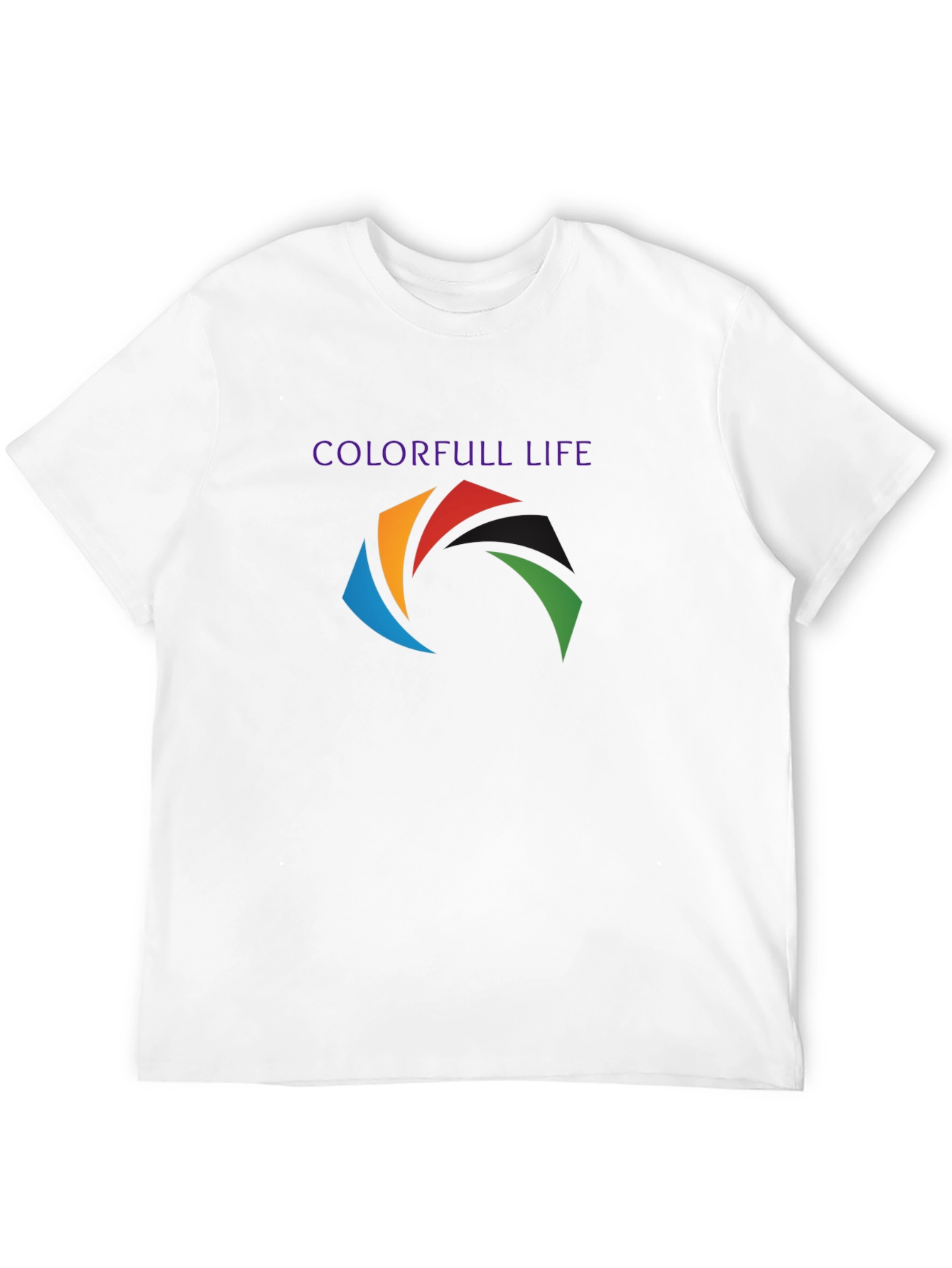 Black Colorful Life Graphic T-Shirt view 12