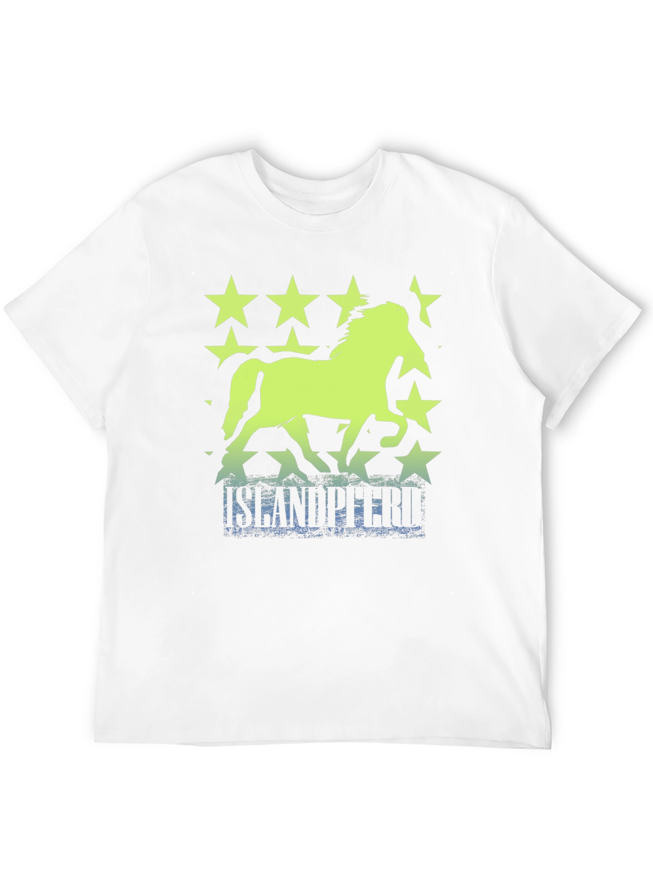 Black Icelandic Horse Stars T-Shirt view 12