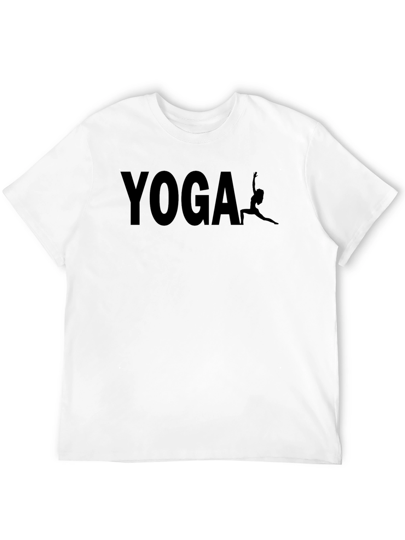 Black Yoga Graphic Print Black T-Shirt view 12