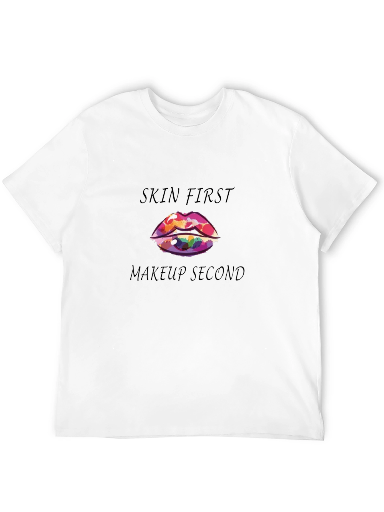 Black Skin First Makeup Second Graphic Tee view 12