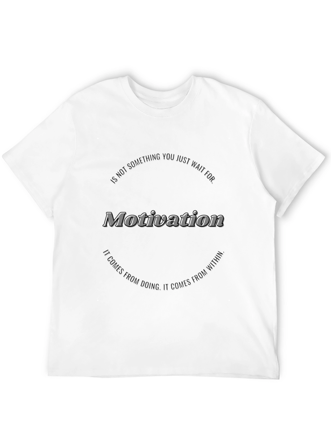 Black Motivational Graphic Black T-Shirt view 12