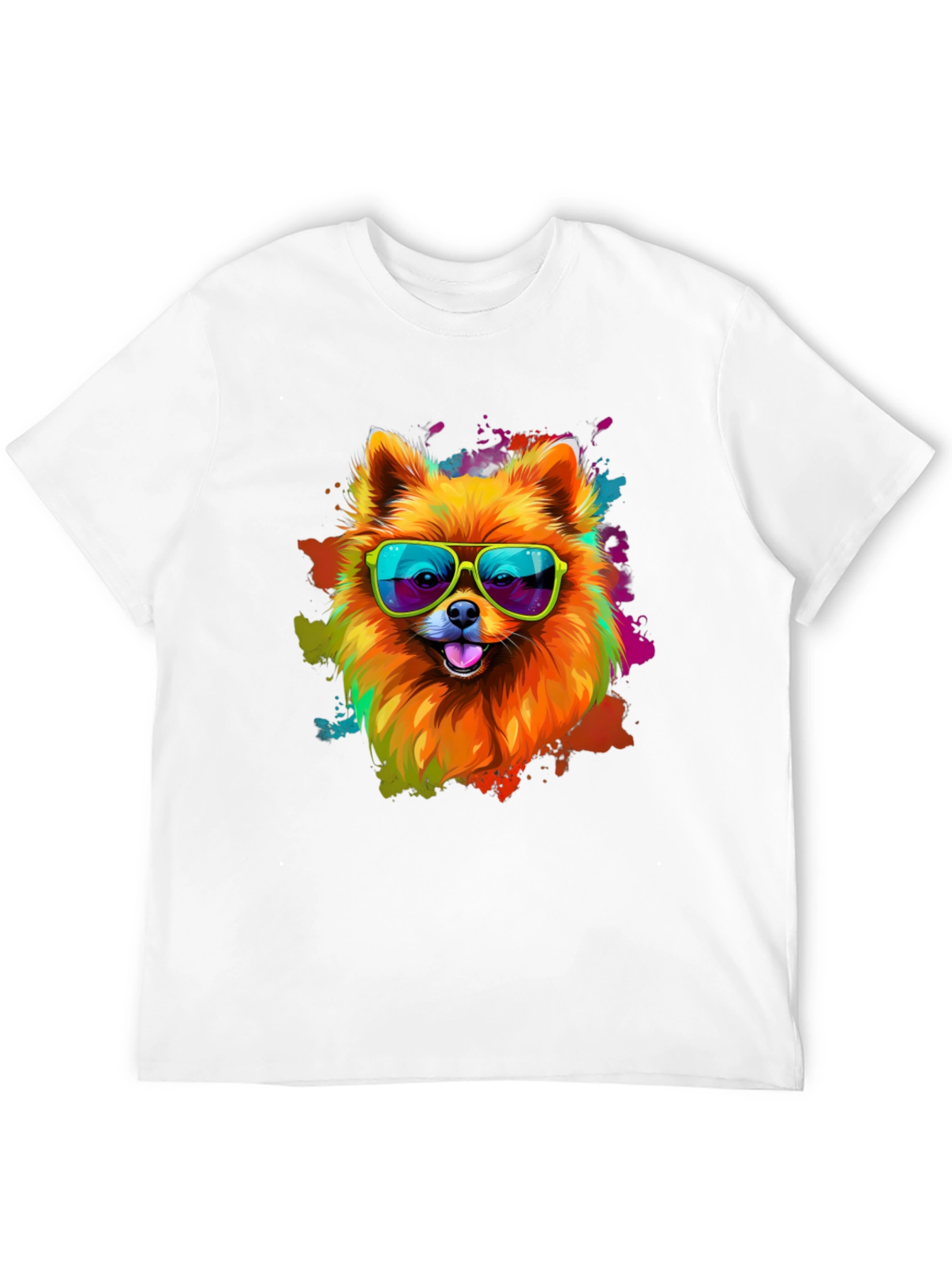 Black Cool Dog Graphic Tee - Funky Pet Lover T-Shirt view 12
