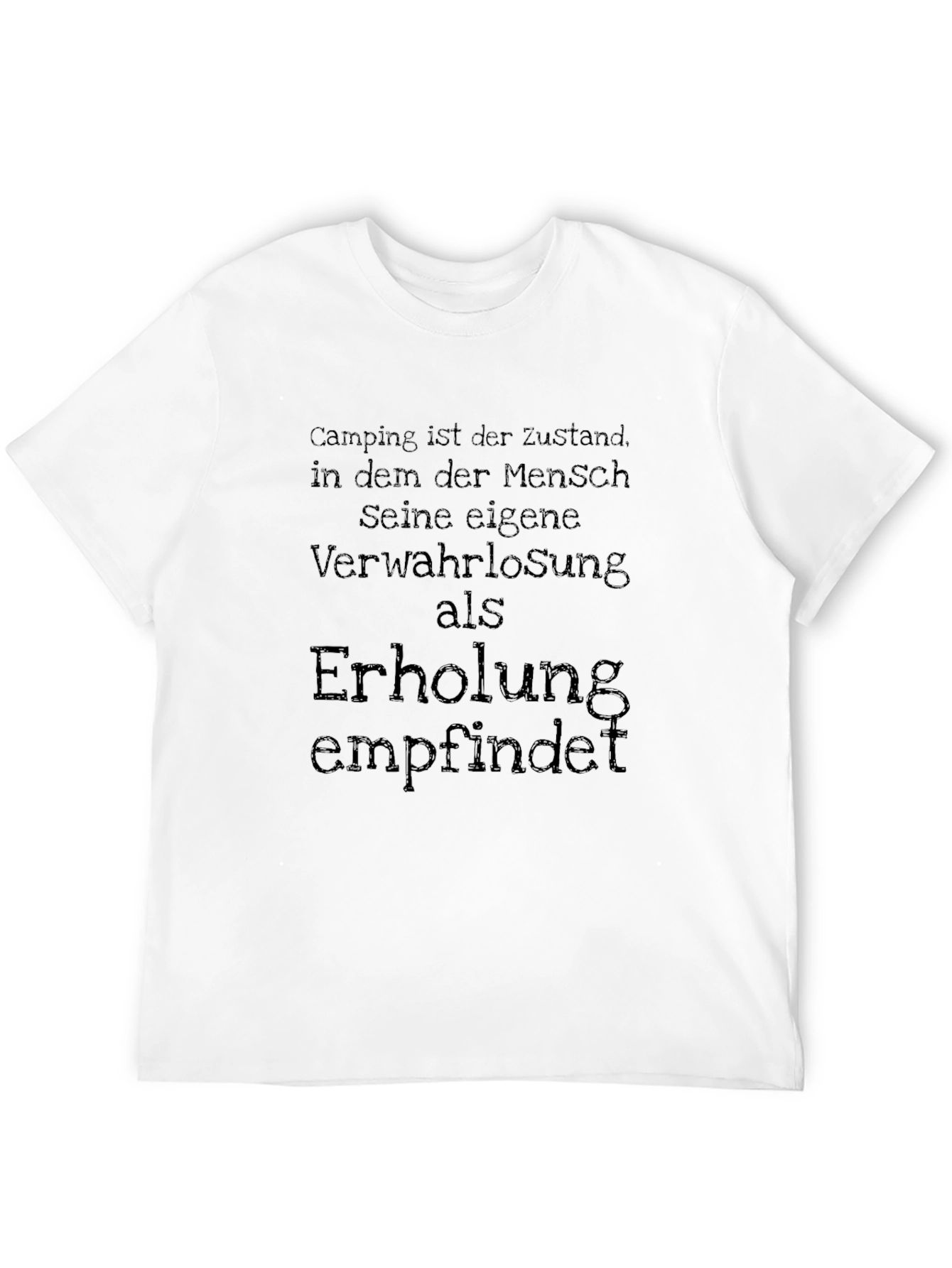Black Camping State T-Shirt - German Quote view 12