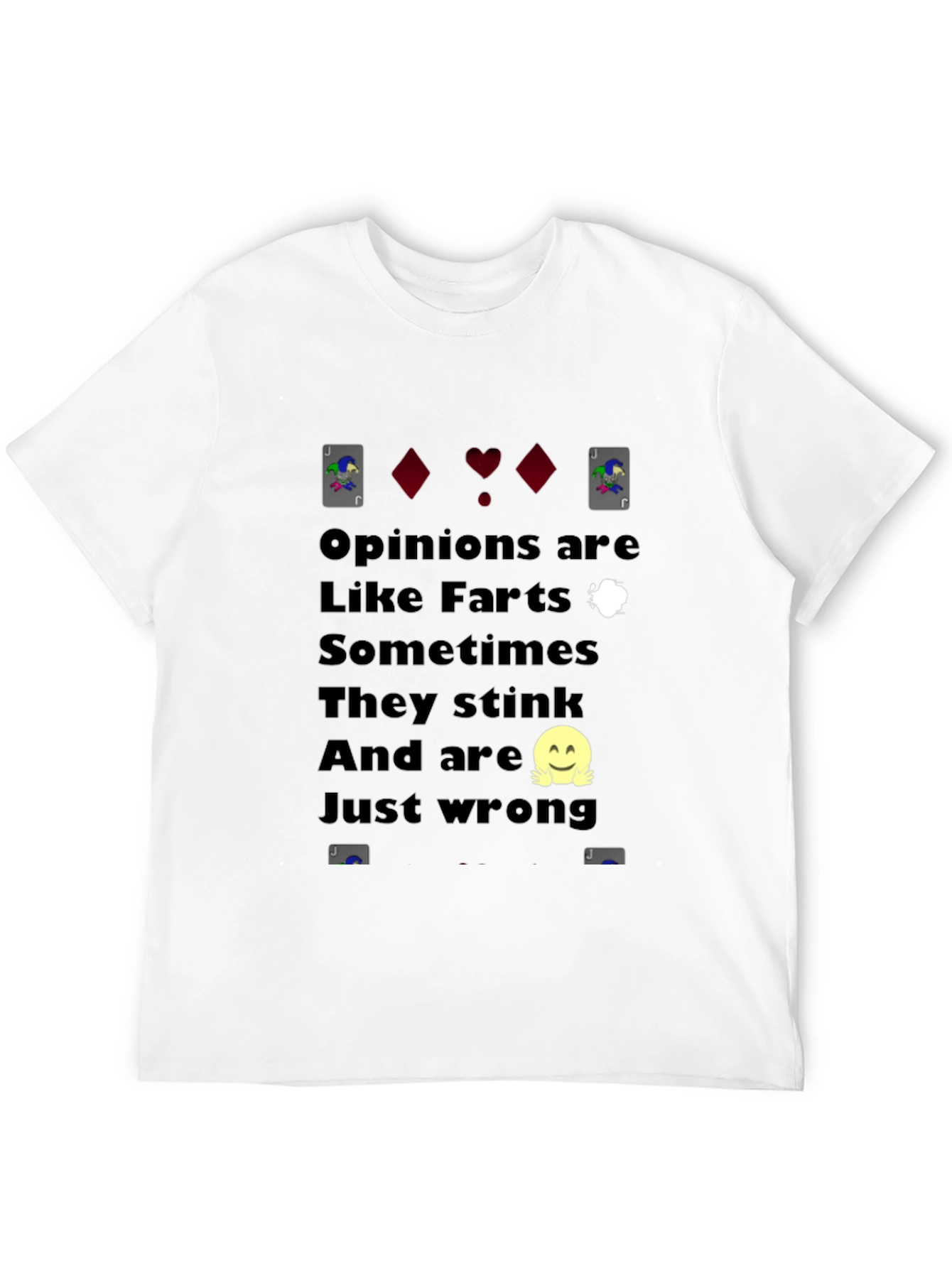 Black Funny Opinion T-Shirt - Like Farts view 12